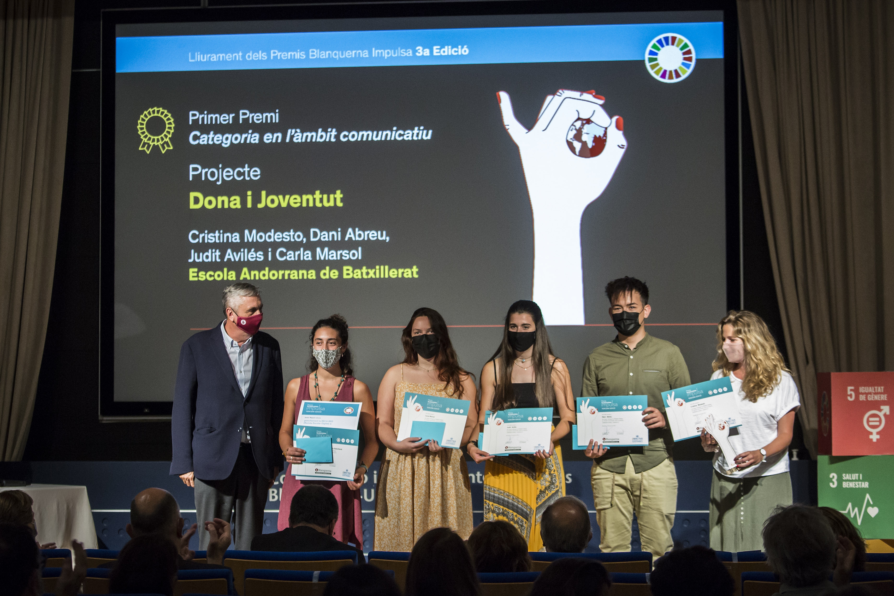 El projecte Dona i joventut de l’Escola Andorrana de Batxillerat guanya el premi Blanquerna Impulsa