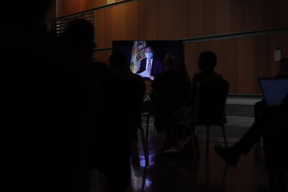 El Govern, Grifols i Ordino expliquen en una reunió informativa el Centre de Recerca en Immunologia que s’implantarà al Principat