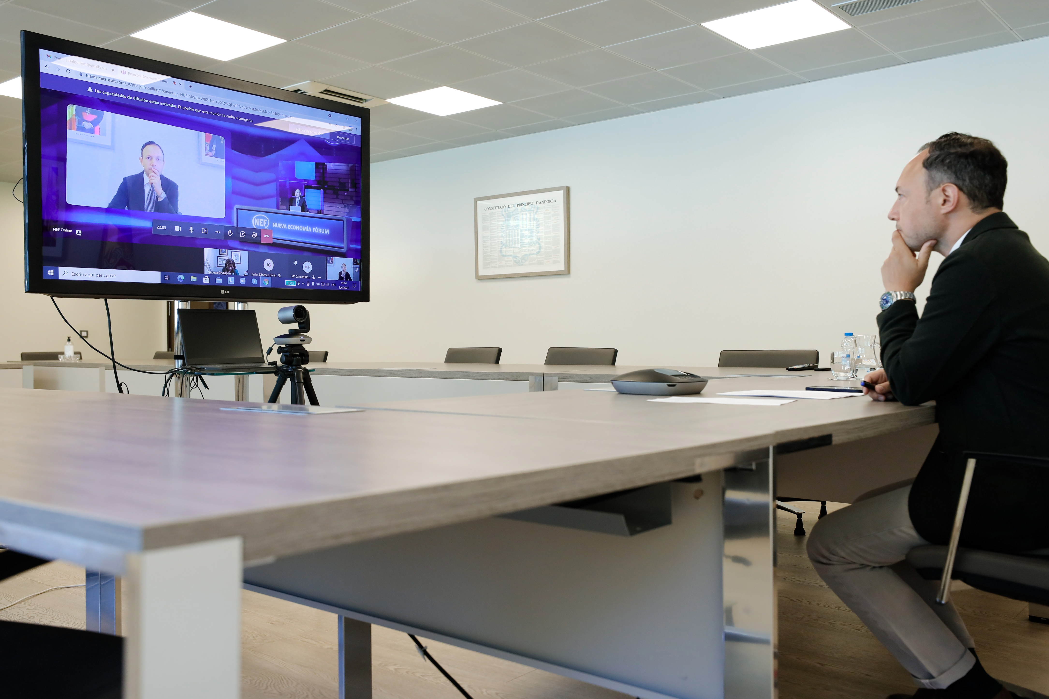 Espot exposa els principals projectes estratègics d’Andorra en una conferència a ‘Nueva Economia Fórum’