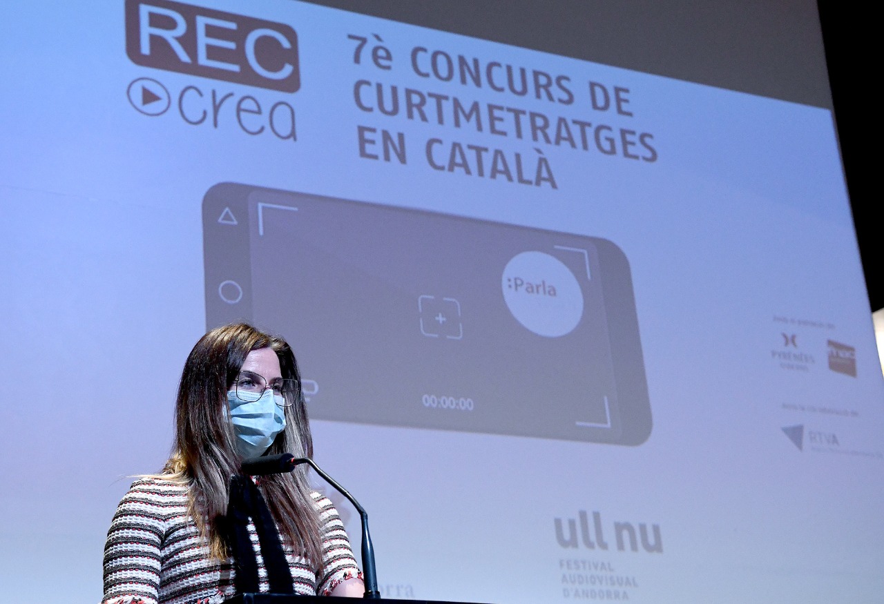 Sandra Pérez, Laia Burgos, María López i Claudia Baró s’enduen el RECcrea amb el curtmetratge ‘Atrapada’