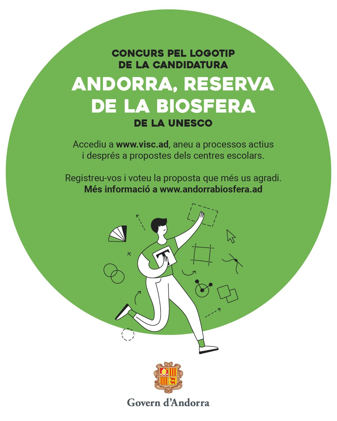 Marc Galabert presenta el concurs nacional per triar el logotip de la candidatura d’Andorra per esdevenir reserva de la biosfera de la UNESCO