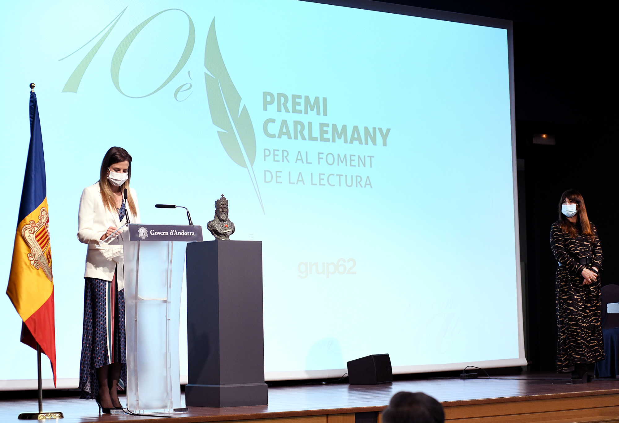 Lluís Prats recull el Premi Carlemany per al foment de la lectura, el més concorregut amb un total de 38 originals presentats