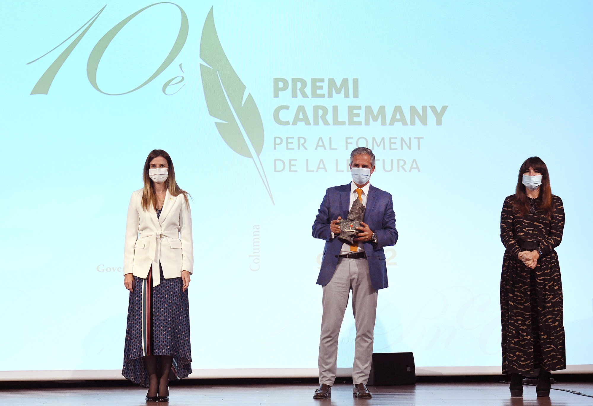 Lluís Prats recull el Premi Carlemany per al foment de la lectura, el més concorregut amb un total de 38 originals presentats