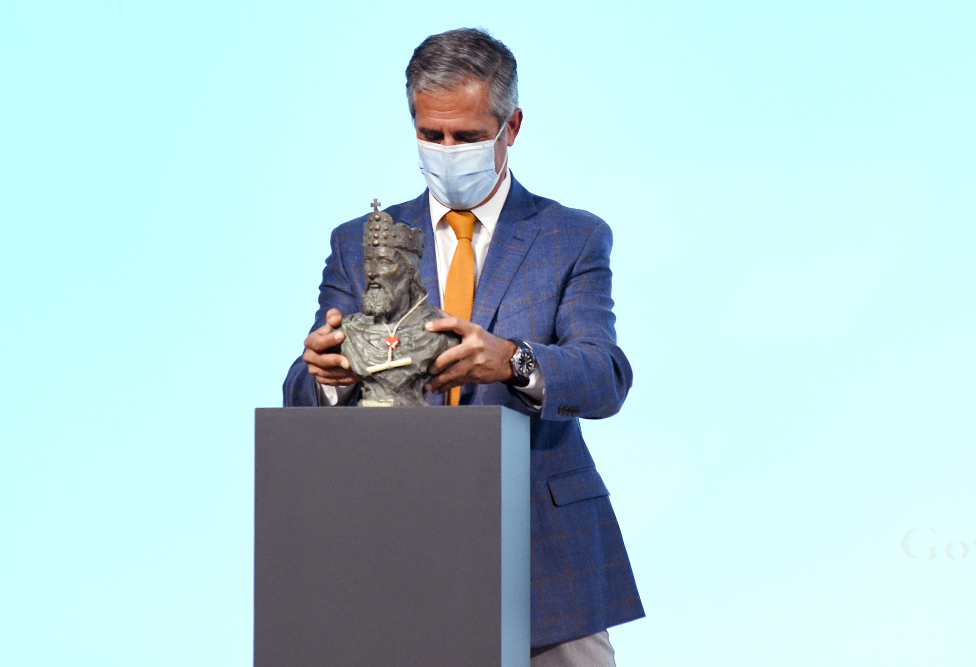 Lluís Prats recull el Premi Carlemany per al foment de la lectura, el més concorregut amb un total de 38 originals presentats