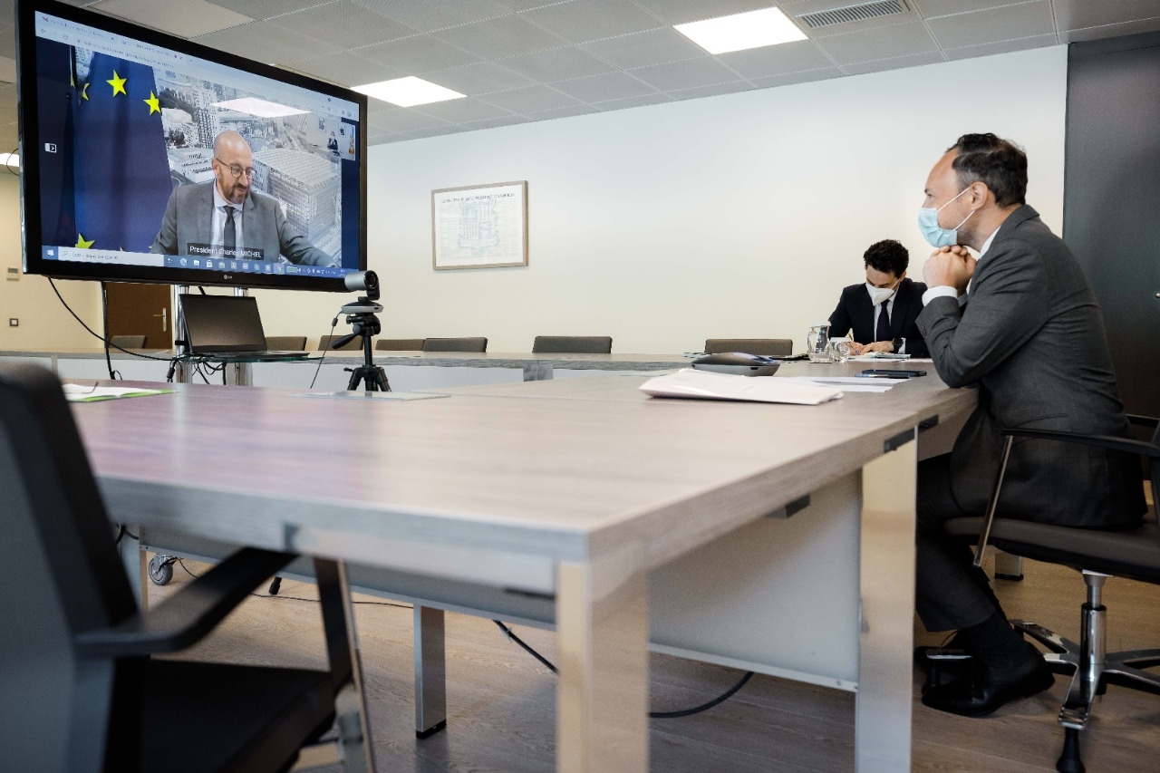 Xavier Espot i Charles Michel coincideixen en la importància de la implicació dels Estats membres en la negociació per a l’Acord d’associació