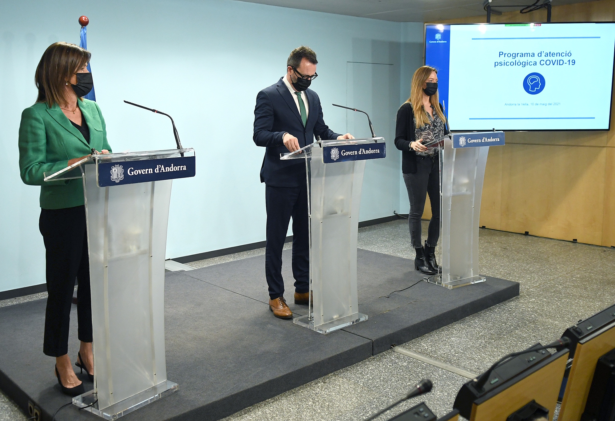Filloy, Vilarrubla i Mas presenten el programa d’atenció psicològica en el marc de la COVID-19