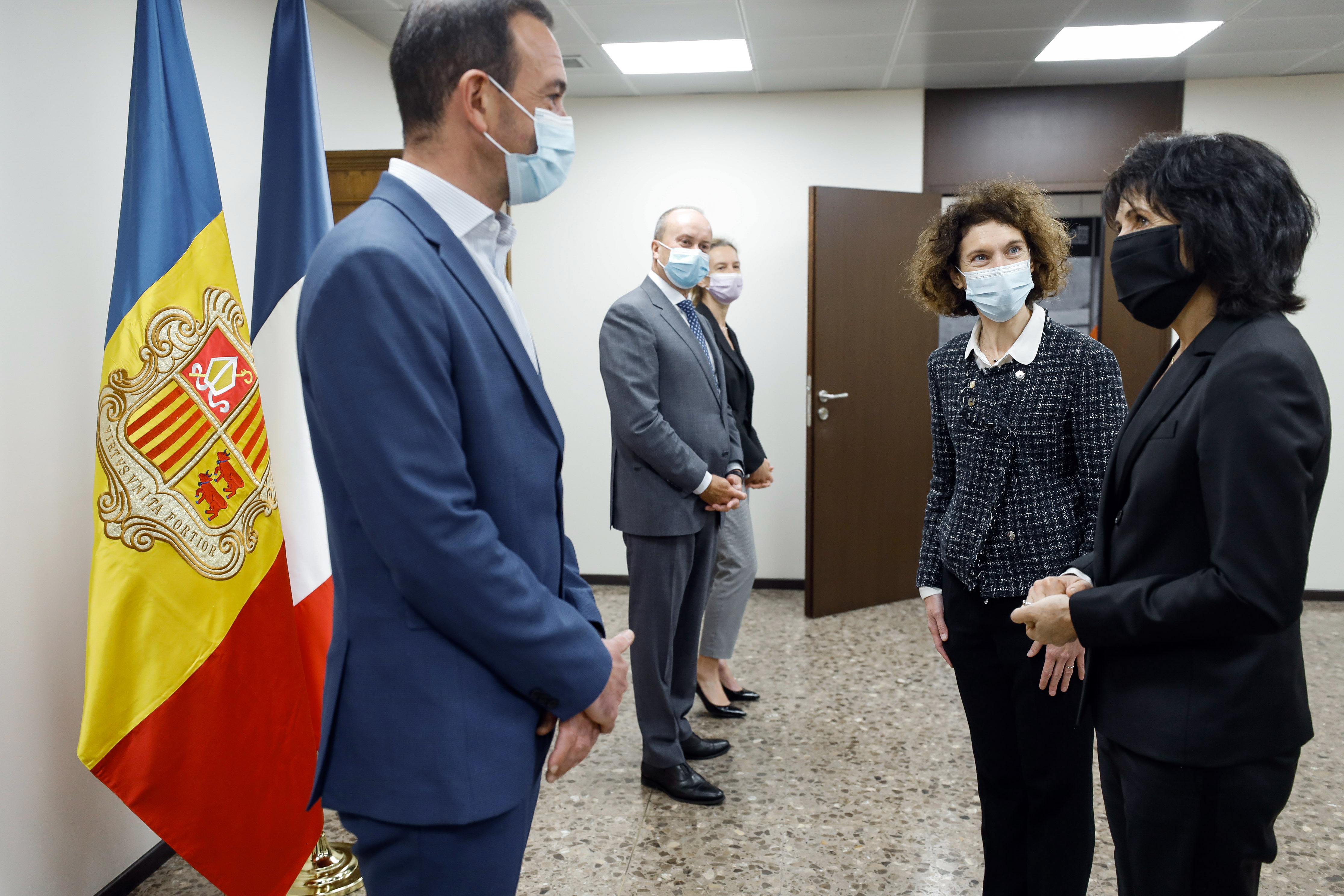 Visita de la nova prefecta de l’Arieja per tractar amb Ubach els aspectes transfronterers