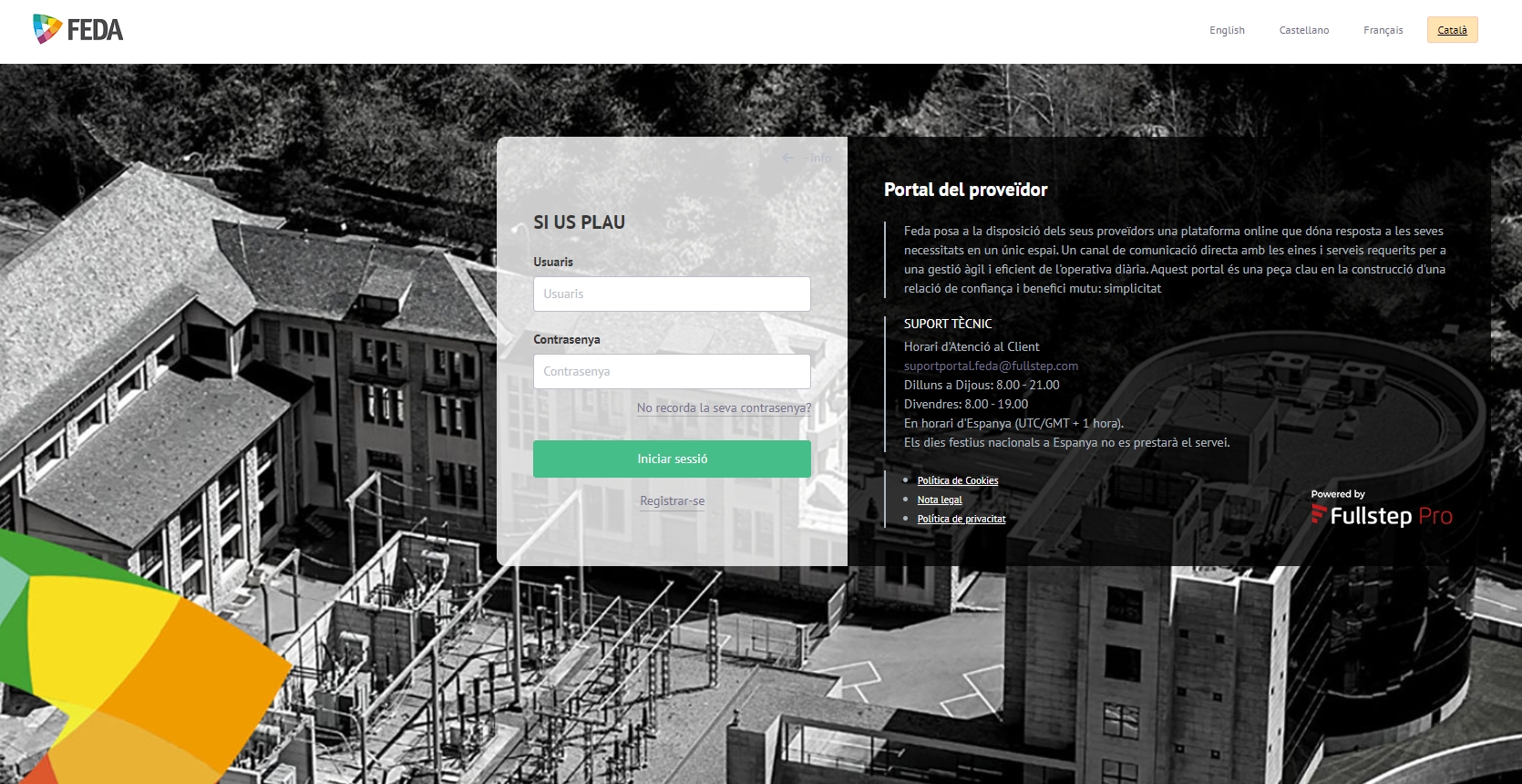 FEDA estrena un portal digital per registrar els seus proveïdors
