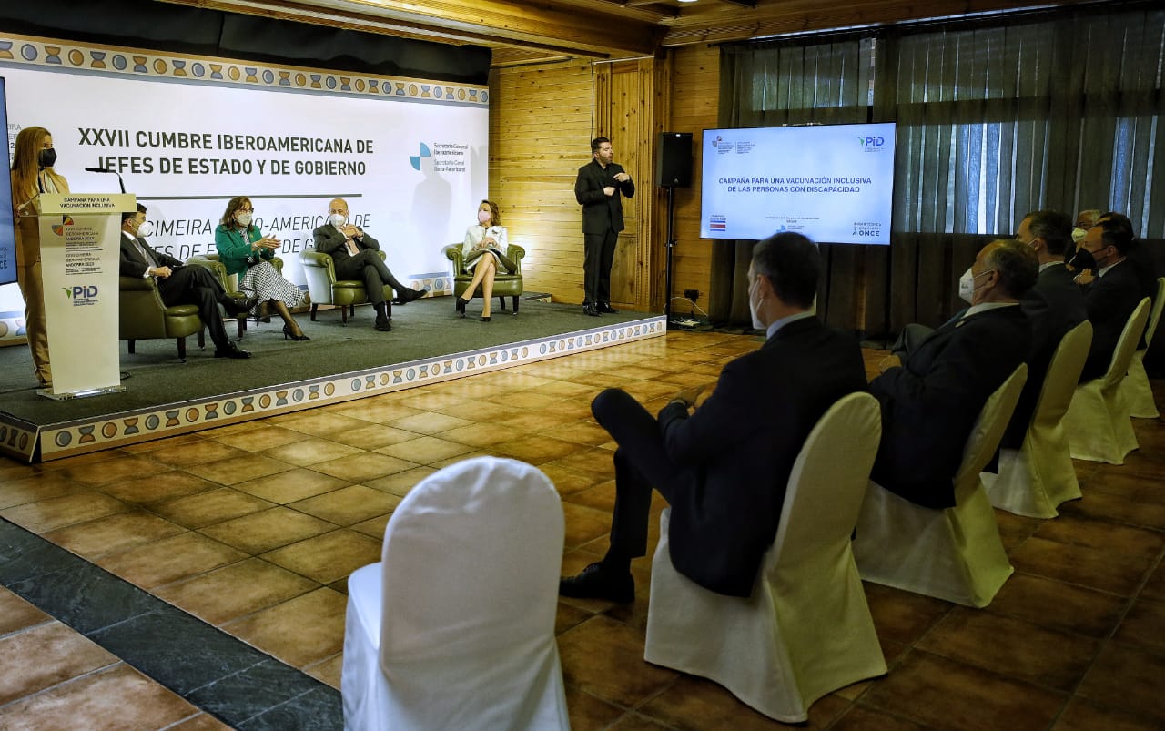 Martínez Benazet participa en l’acte de la Cimera Iberoamericana de presentació de la campanya de vacunació inclusiva de les persones amb discapacitat