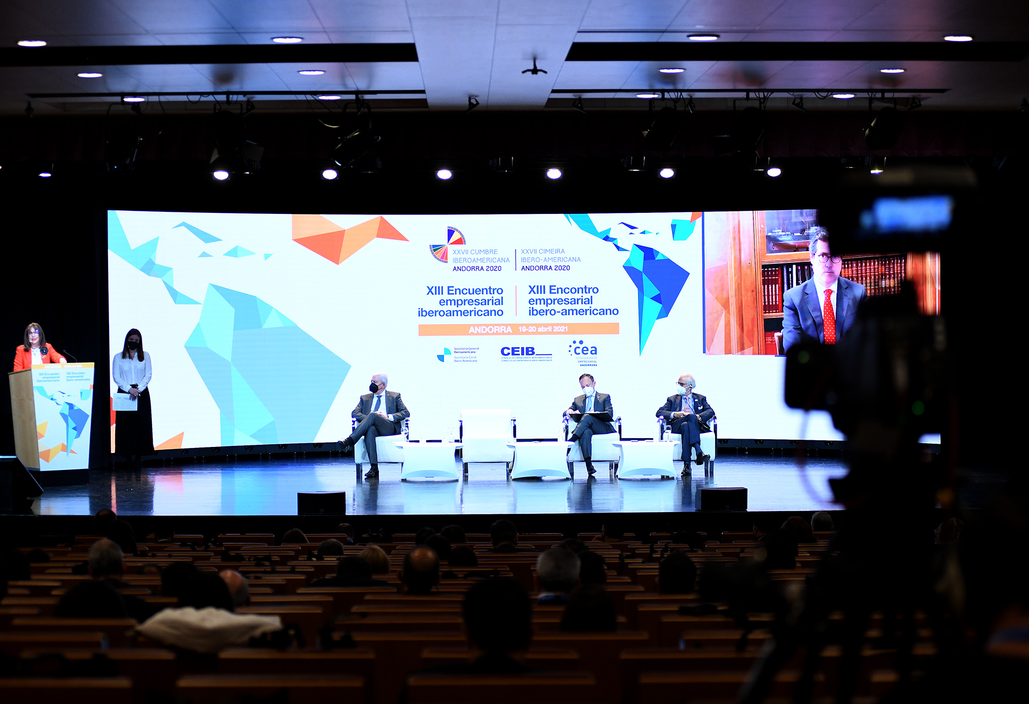 Espot referma el compromís d’Andorra pel desenvolupament sostenible en la sessió inaugural de la XIII Trobada Empresarial Iberoamericana