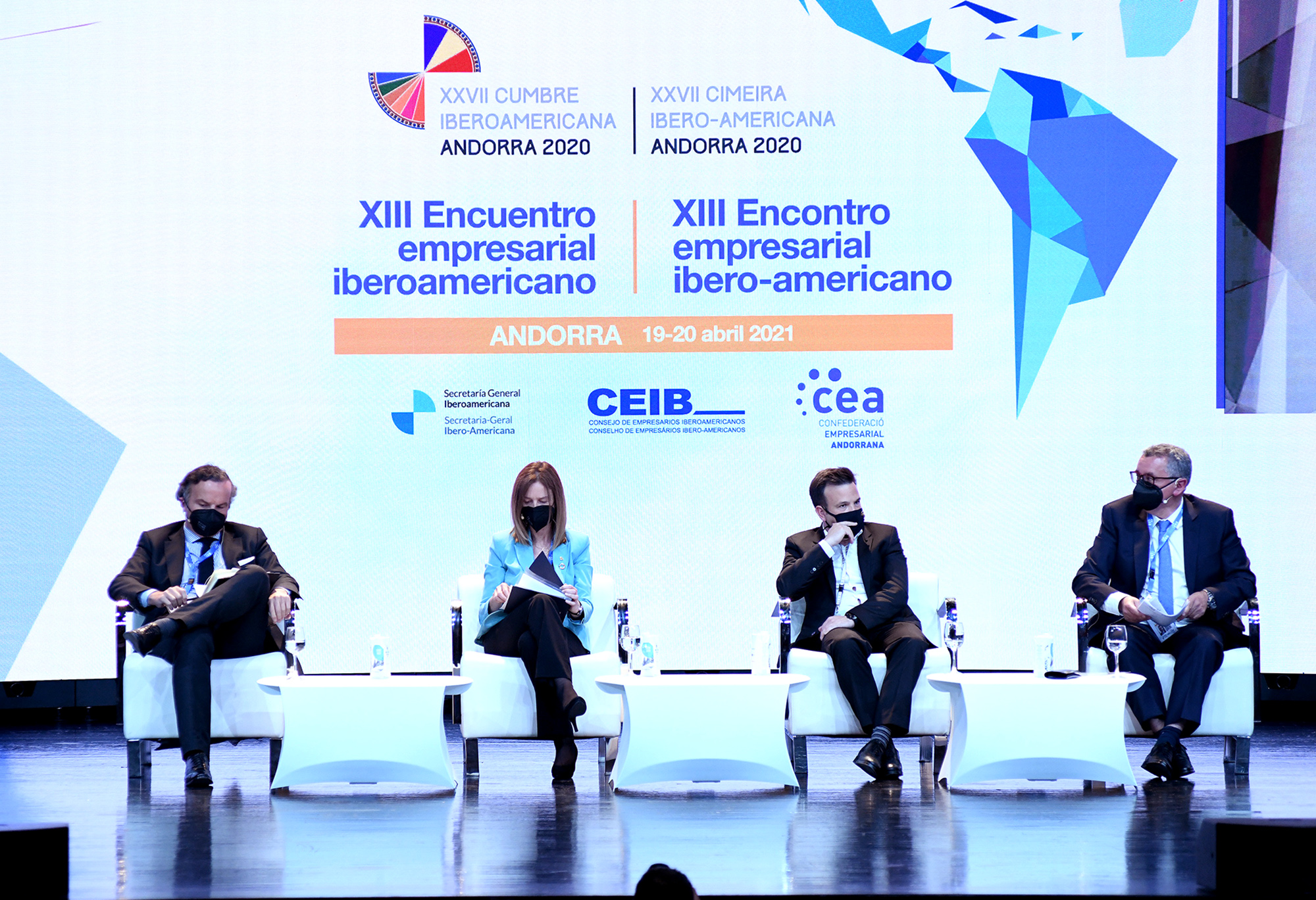 Espot referma el compromís d’Andorra pel desenvolupament sostenible en la sessió inaugural de la XIII Trobada Empresarial Iberoamericana