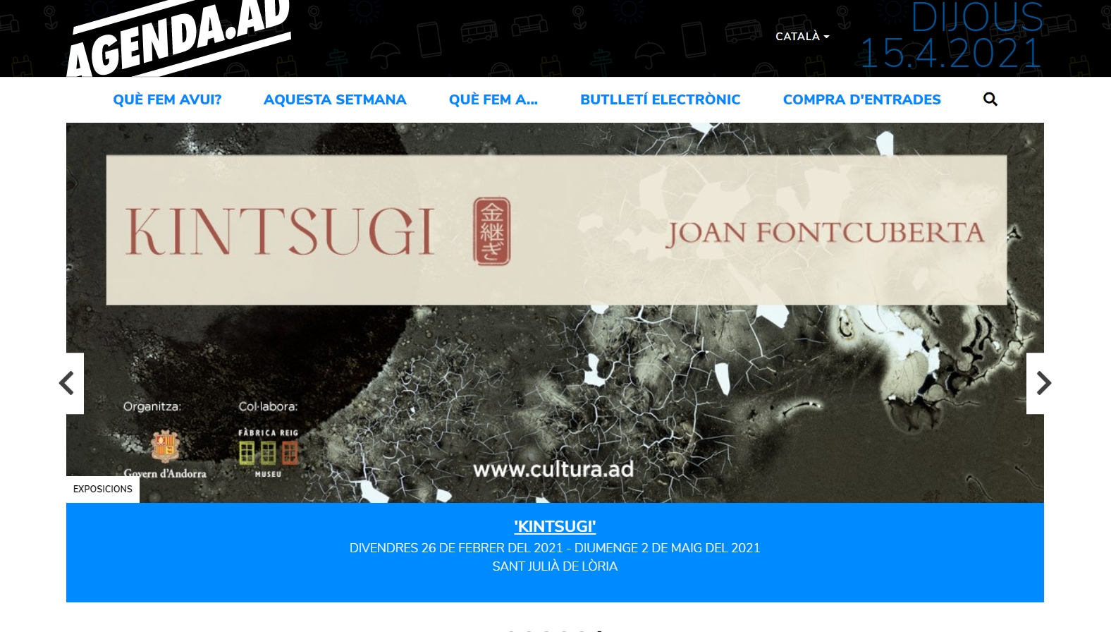 Agenda.ad estrena nova imatge web més visual, intuïtiva i adaptada als nous usos tecnològics