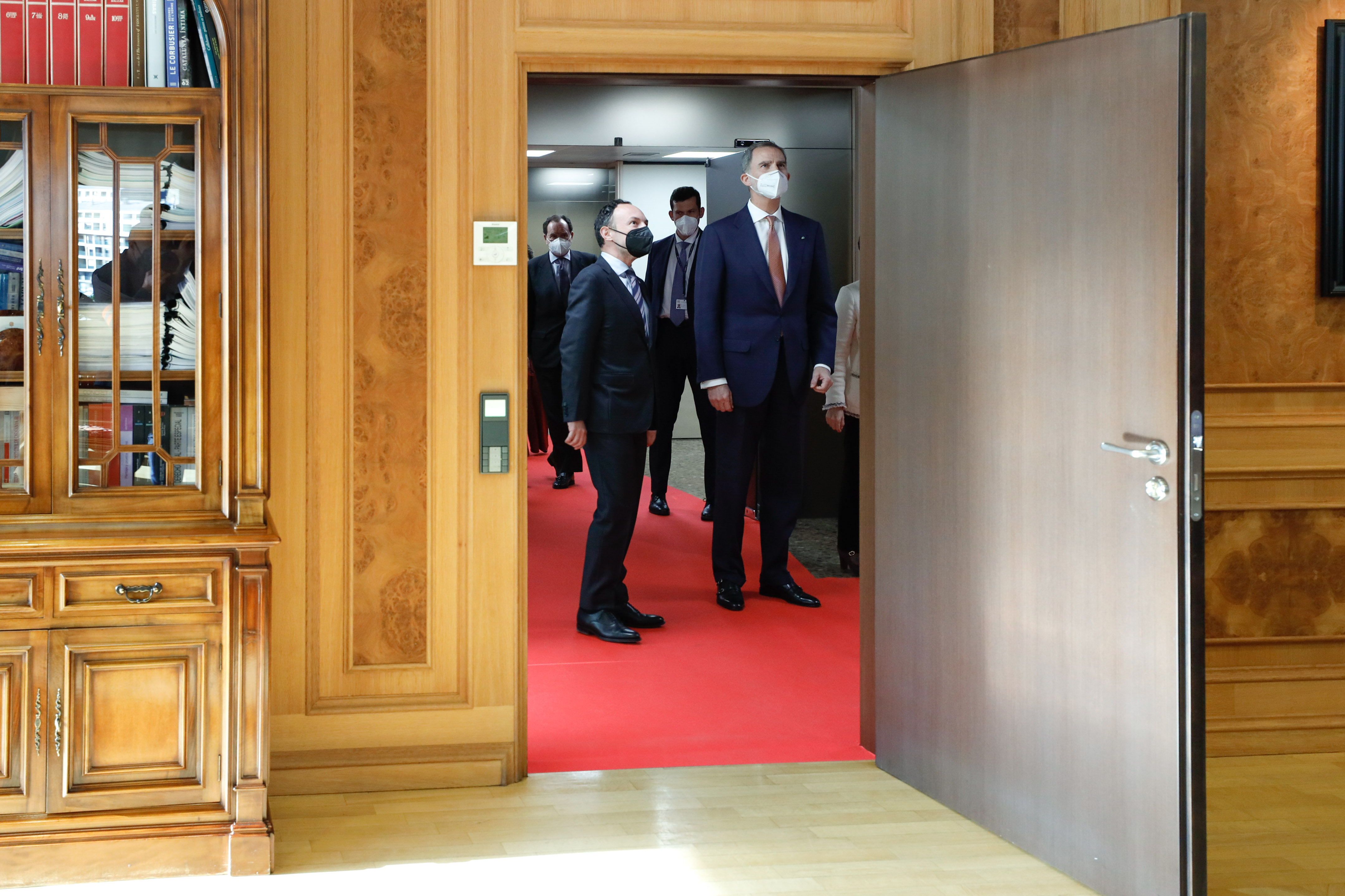 Xavier Espot rep i el Rei Felip VI a la seu del Govern