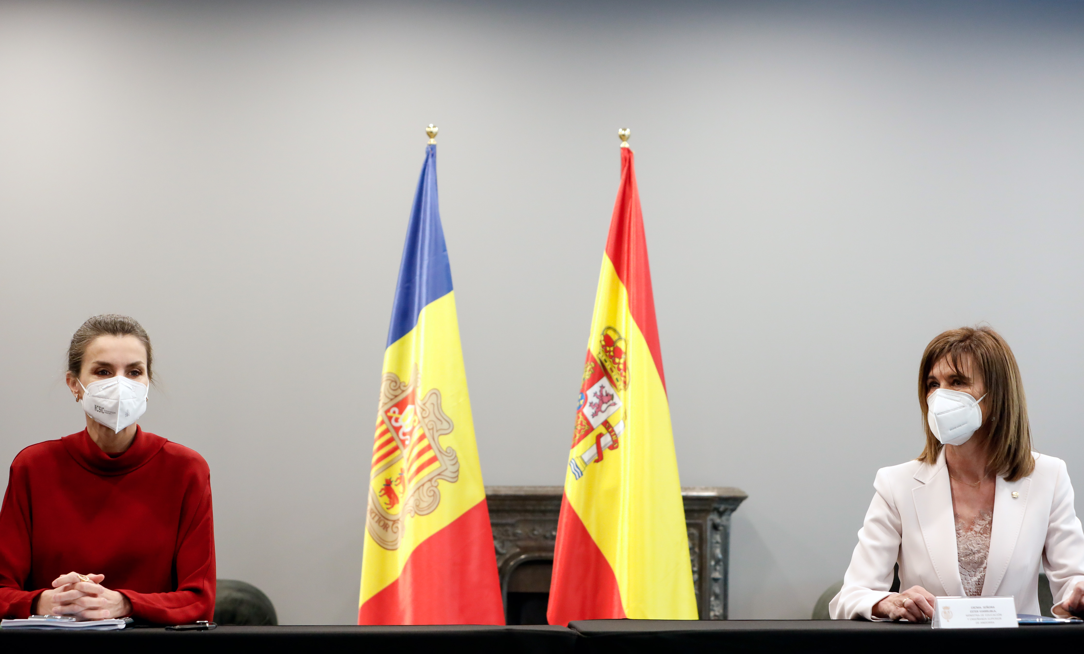 Ester Vilarrubla exposa a la Reina el model d’educació inclusiva d’Andorra