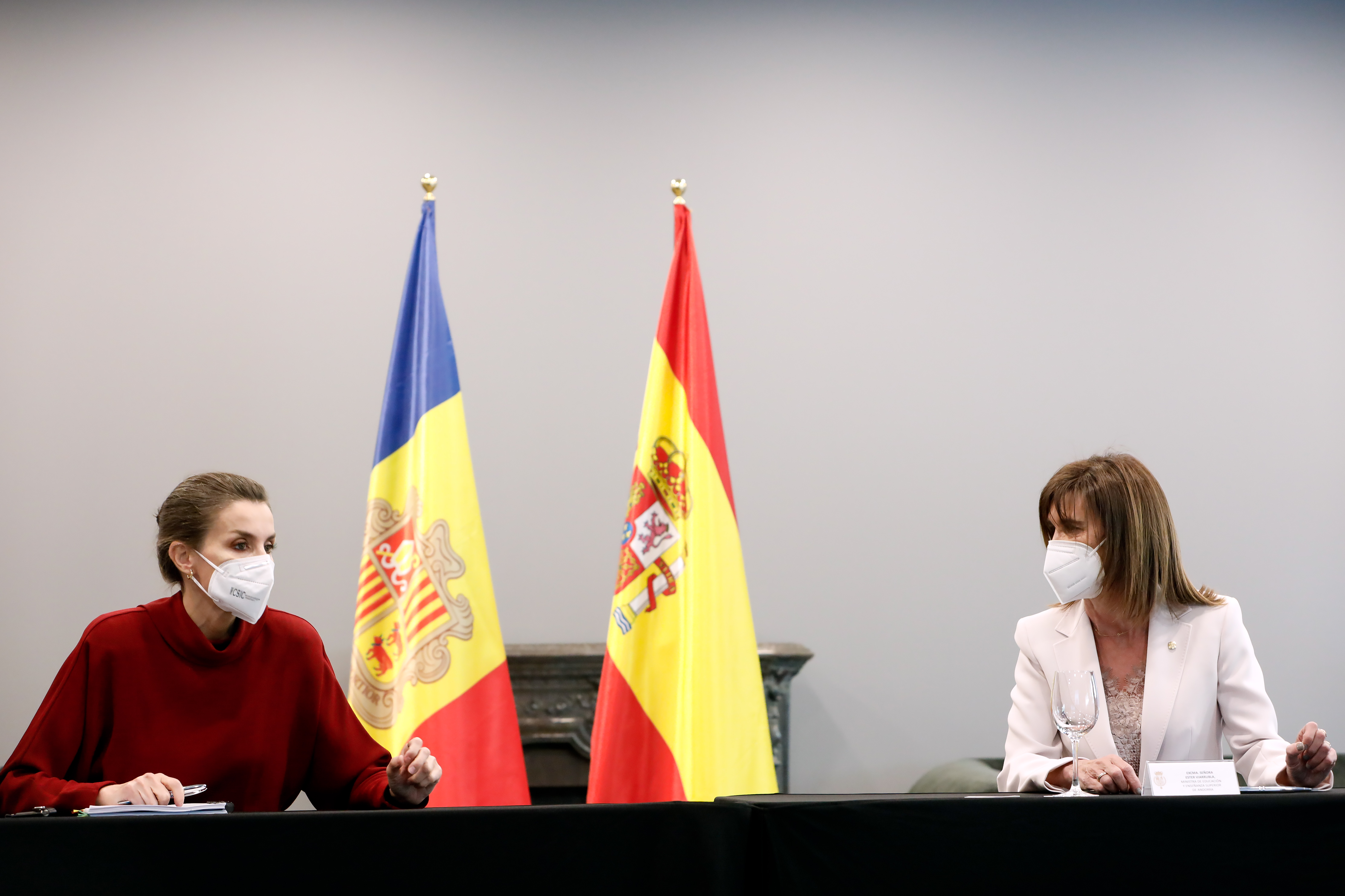 Ester Vilarrubla exposa a la Reina el model d’educació inclusiva d’Andorra