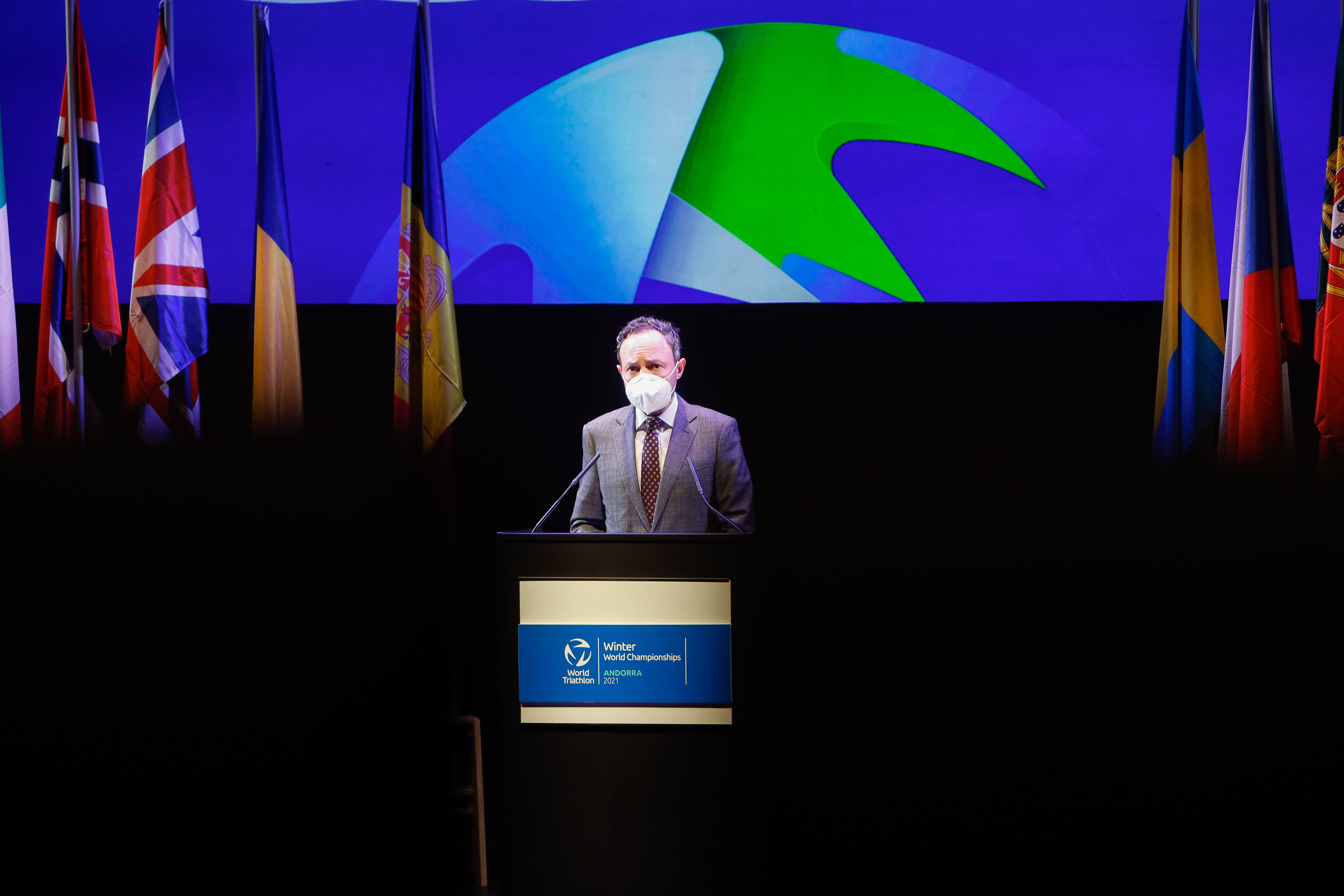Espot destaca “el salt de qualitat d’Andorra en l’organització de proves esportives d’alt nivell” en la inauguració del Campionat del Món de Triatló d’Hivern