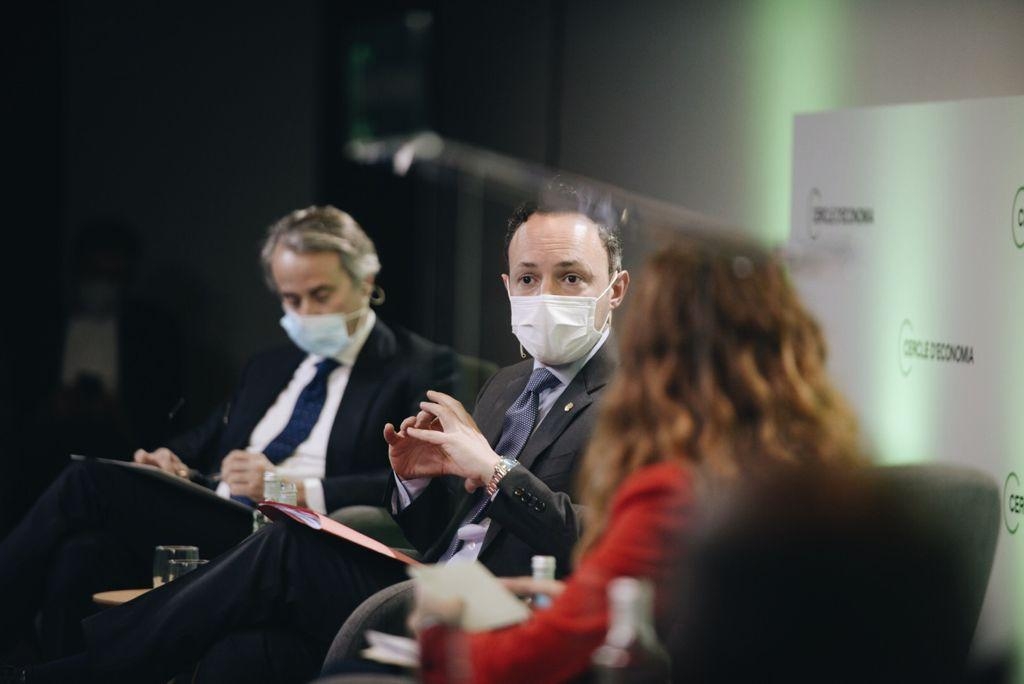 Espot destaca l’aposta d’Andorra per la diversificació en clau de sostenibilitat i la internacionalització financera en una conferència al Cercle d’Economia a Barcelona