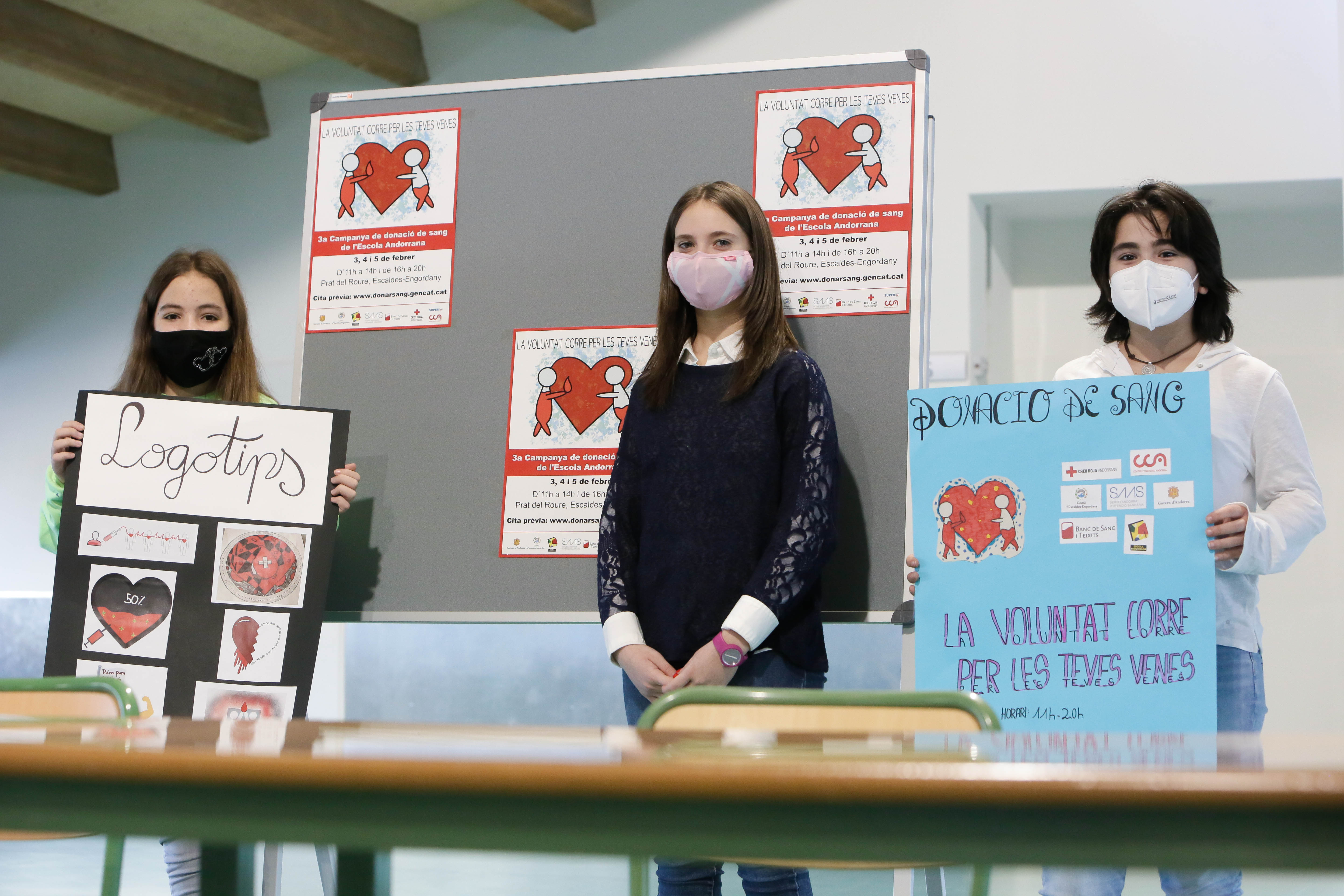 La 3a campanya de donació de sang impulsada per l’Escola Andorrana s’adapta a la pandèmia i es farà durant tres dies