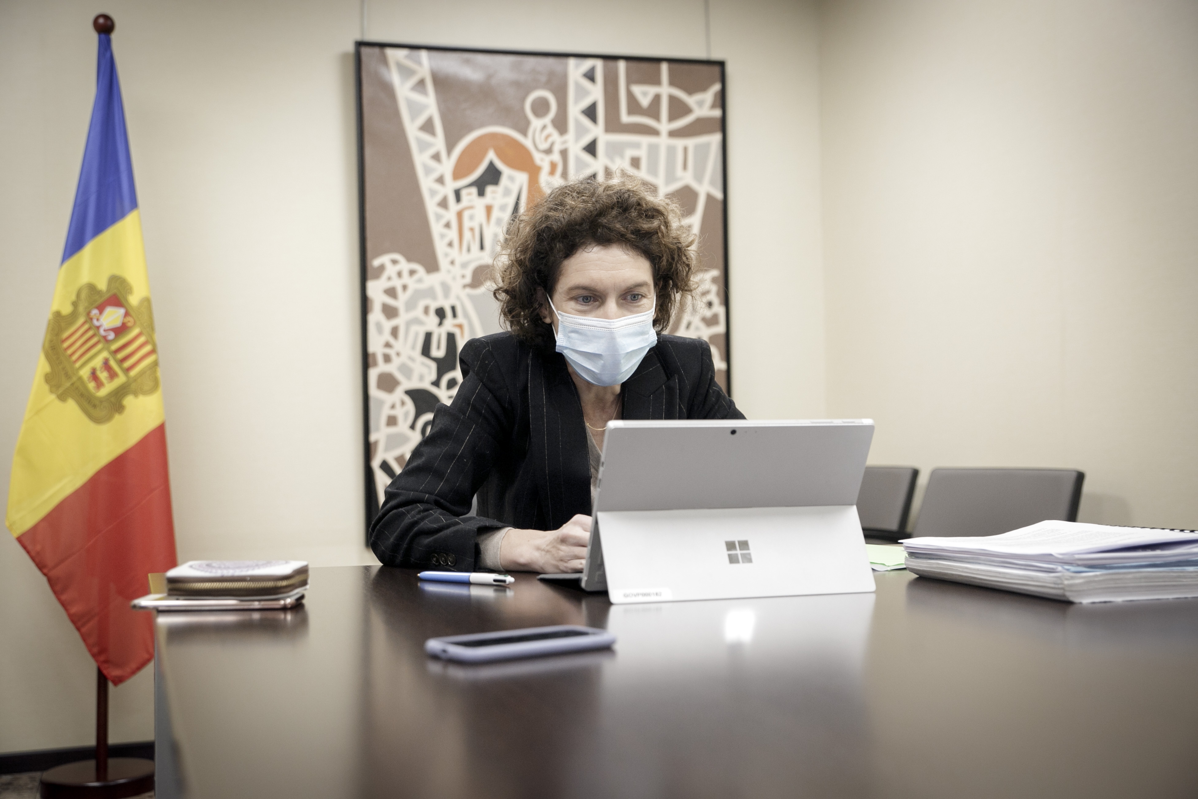 Ubach comparteix amb les autoritats de l’Arieja la importància de la cooperació transfronterera per fer front a la COVID-19 i als efectes de la pandèmia