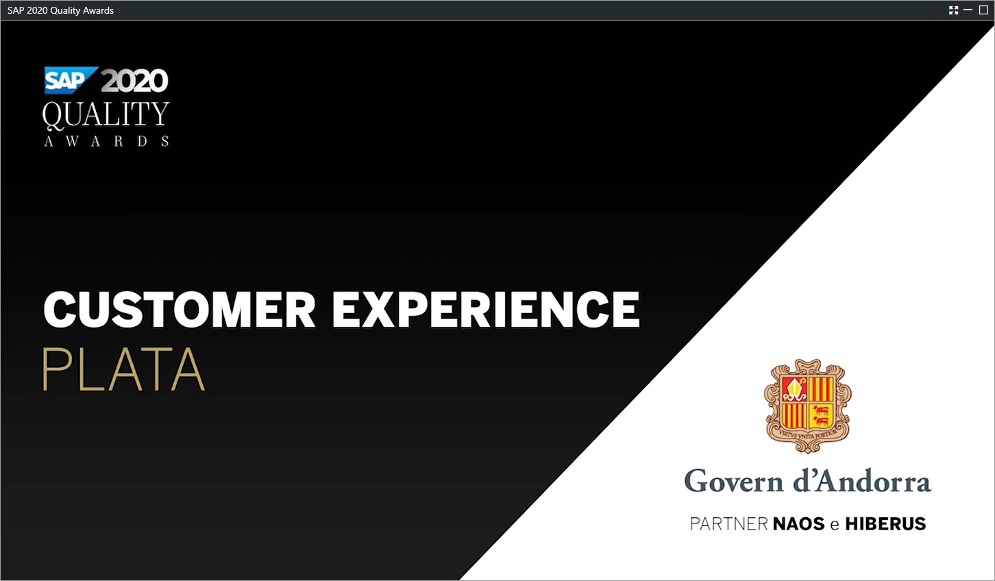 El nou web per presentar la declaració de l’IRPF en línia guanya el segon premi SAP Awards Iberia