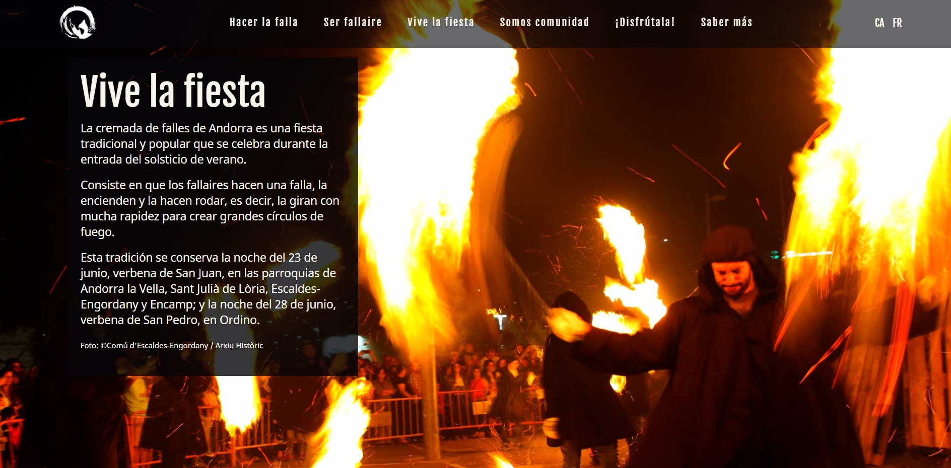 Els fallaires i el Departament de Patrimoni Cultural creen un nou web per divulgar la cremada de falles