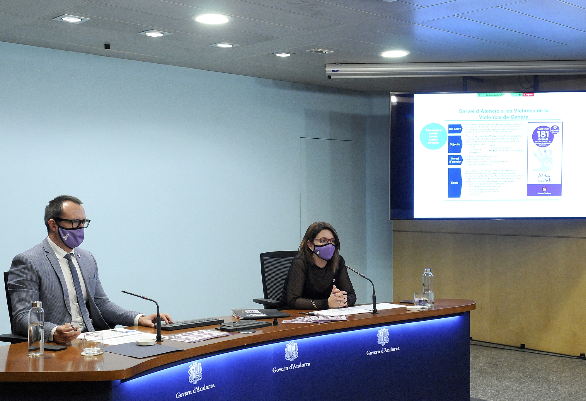 El Servei d’Atenció a les Víctimes de la Violència de Gènere reforça les accions de sensibilització i formació durant el 2020