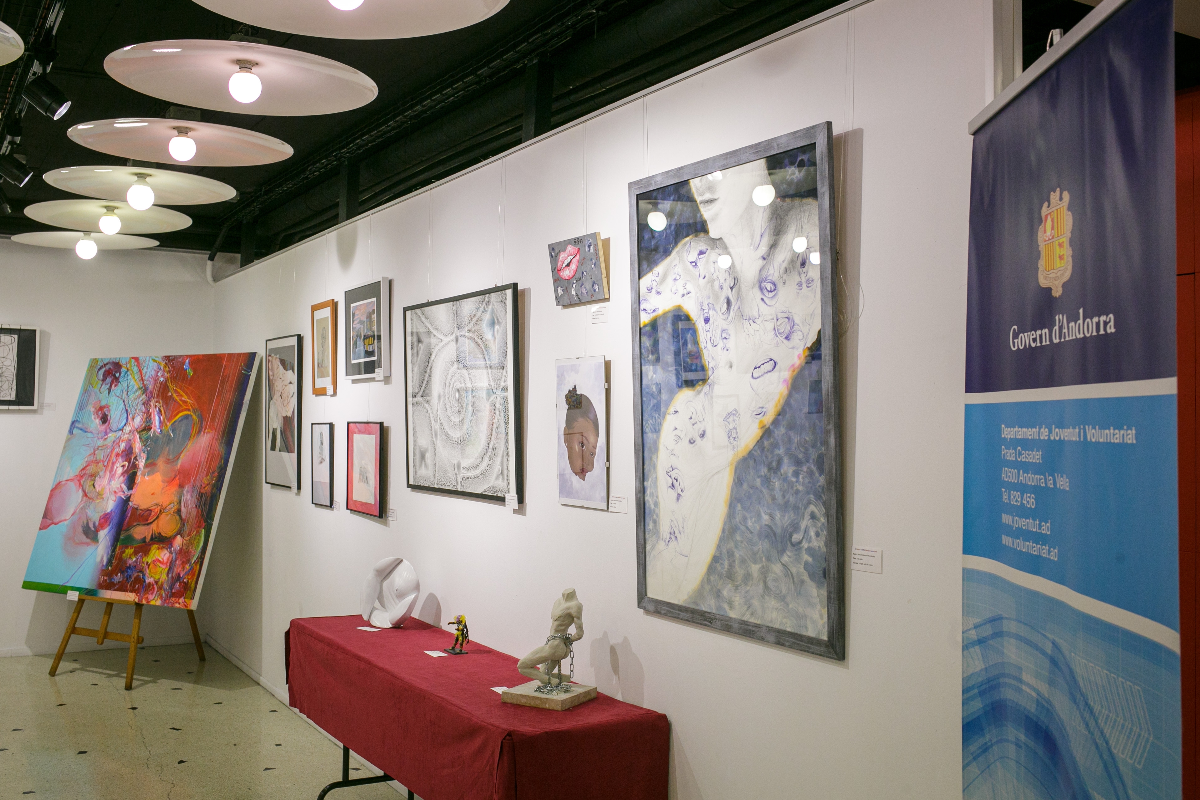 Comença l’exposició del IX Concurs d’arts plàstiques per a joves