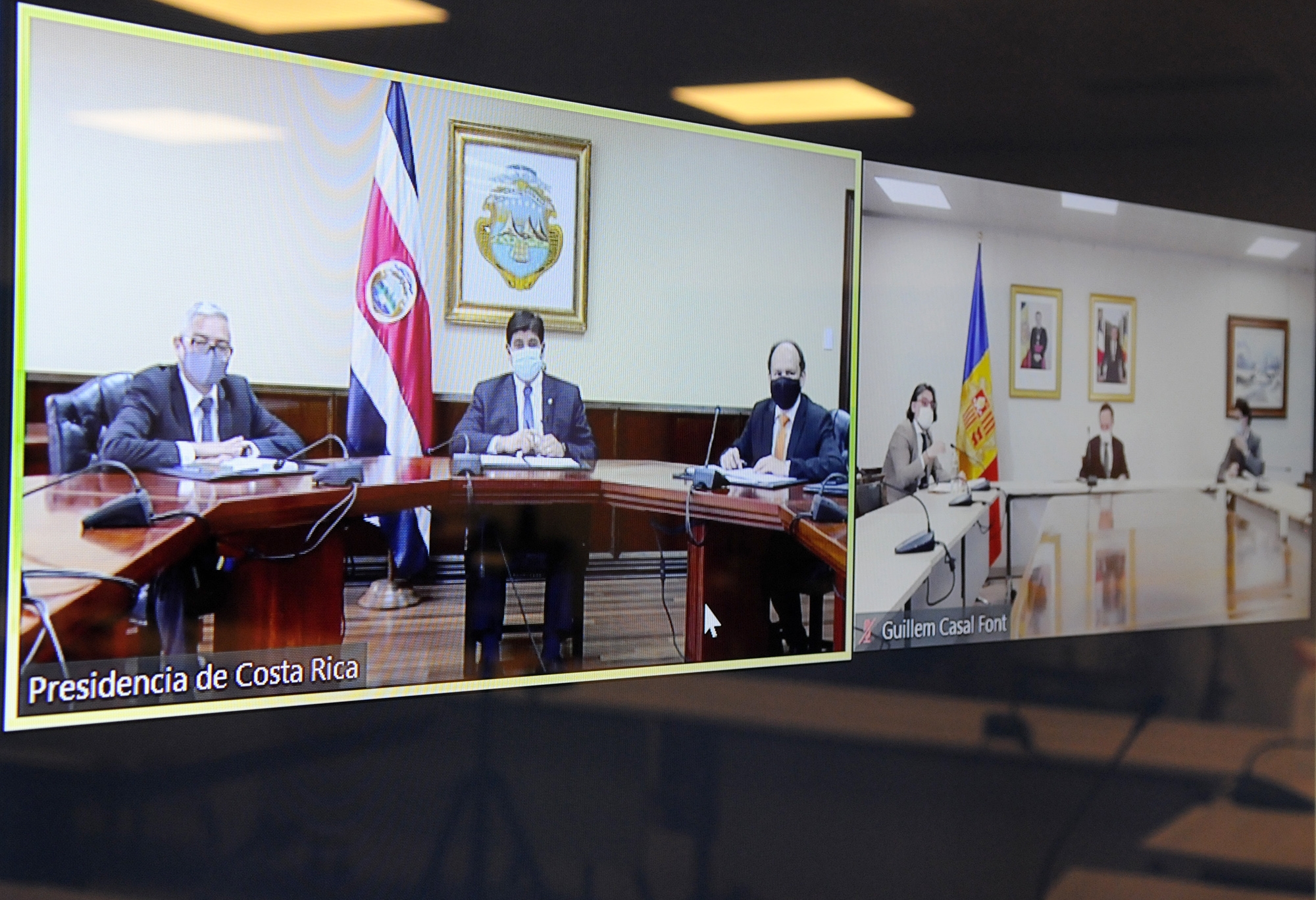 El cap de Govern i el president de Costa Rica comparteixen l’agenda de la Cimera Iberoamericana