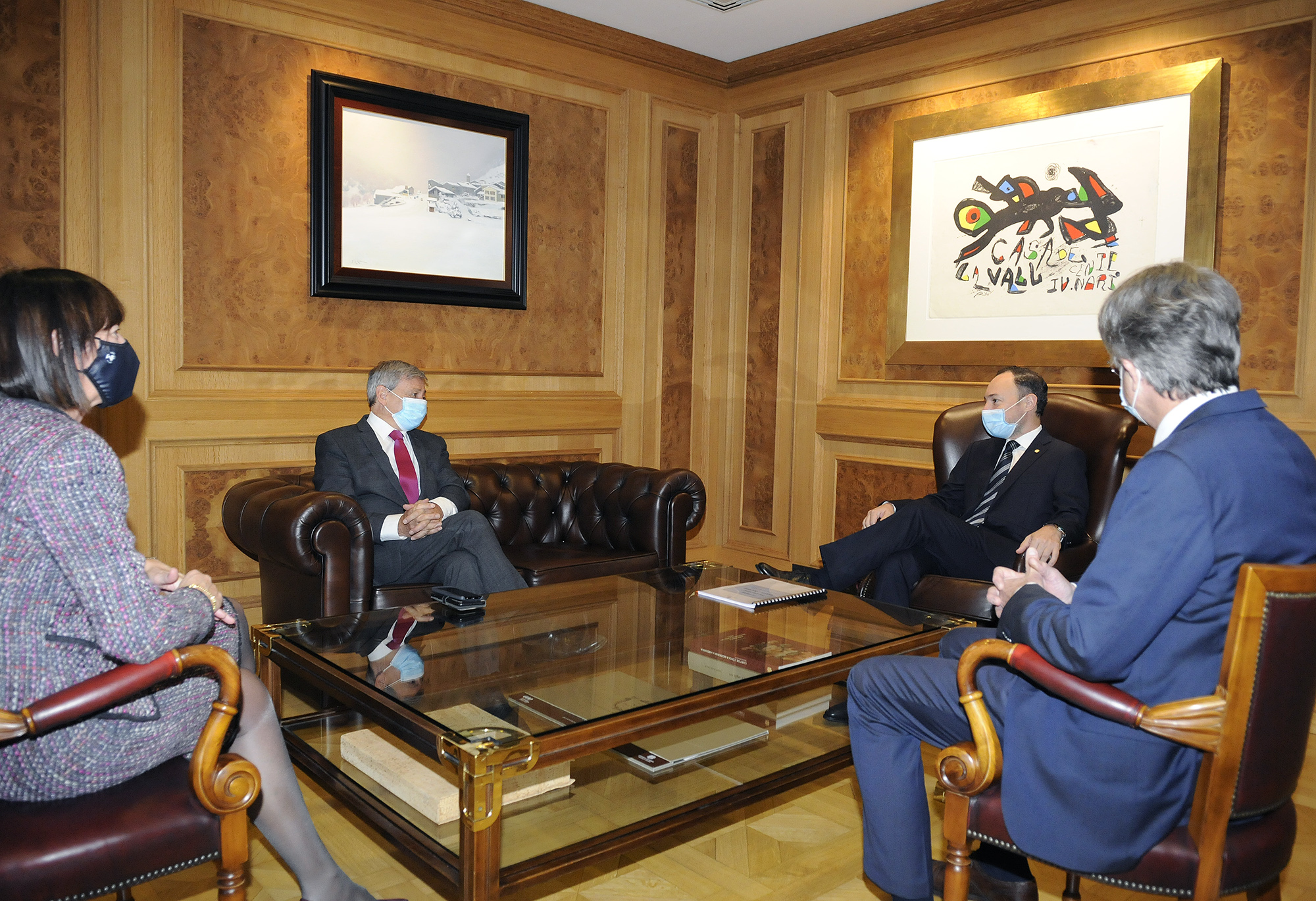 Espot, Guyot i Palacin valoren molt positivament la cooperació empresa en el quart Diàleg transfronterer