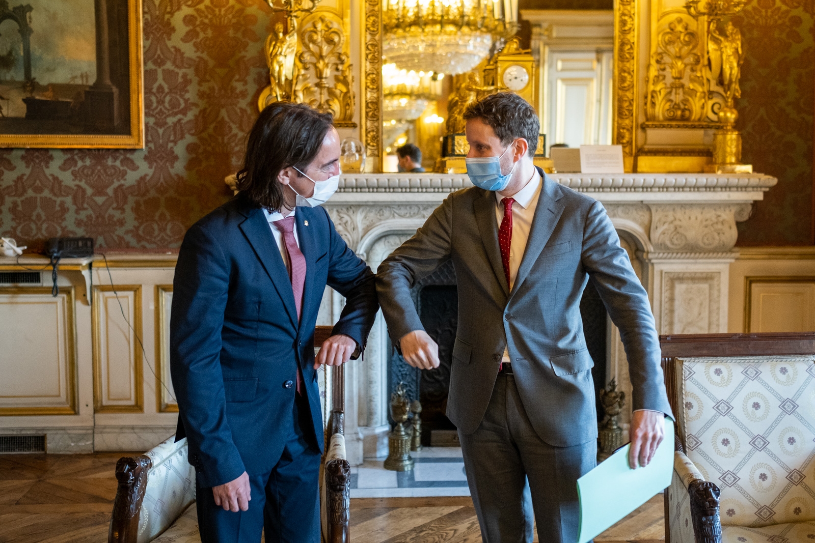 Landry Riba tracta l’estat de les negociacions de l’Acord d’associació amb el secretari d’Estat francès Clément Beaune