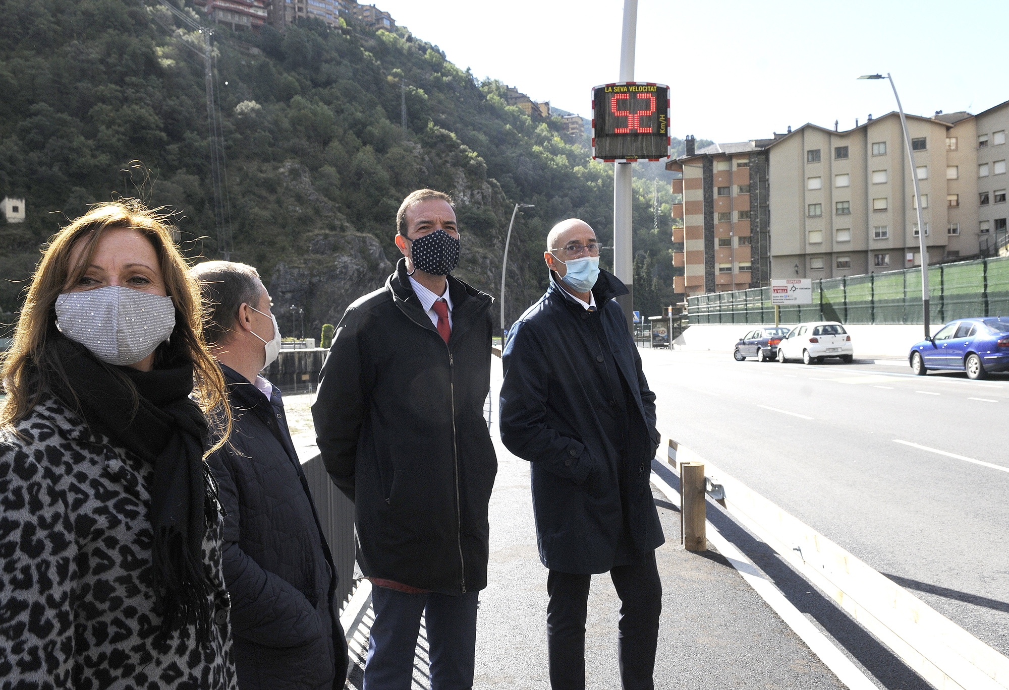 Torres presenta les noves mesures pedagògiques per reduir la velocitat del trànsit a la CG-1 al pas per Sant Julià de Lòria