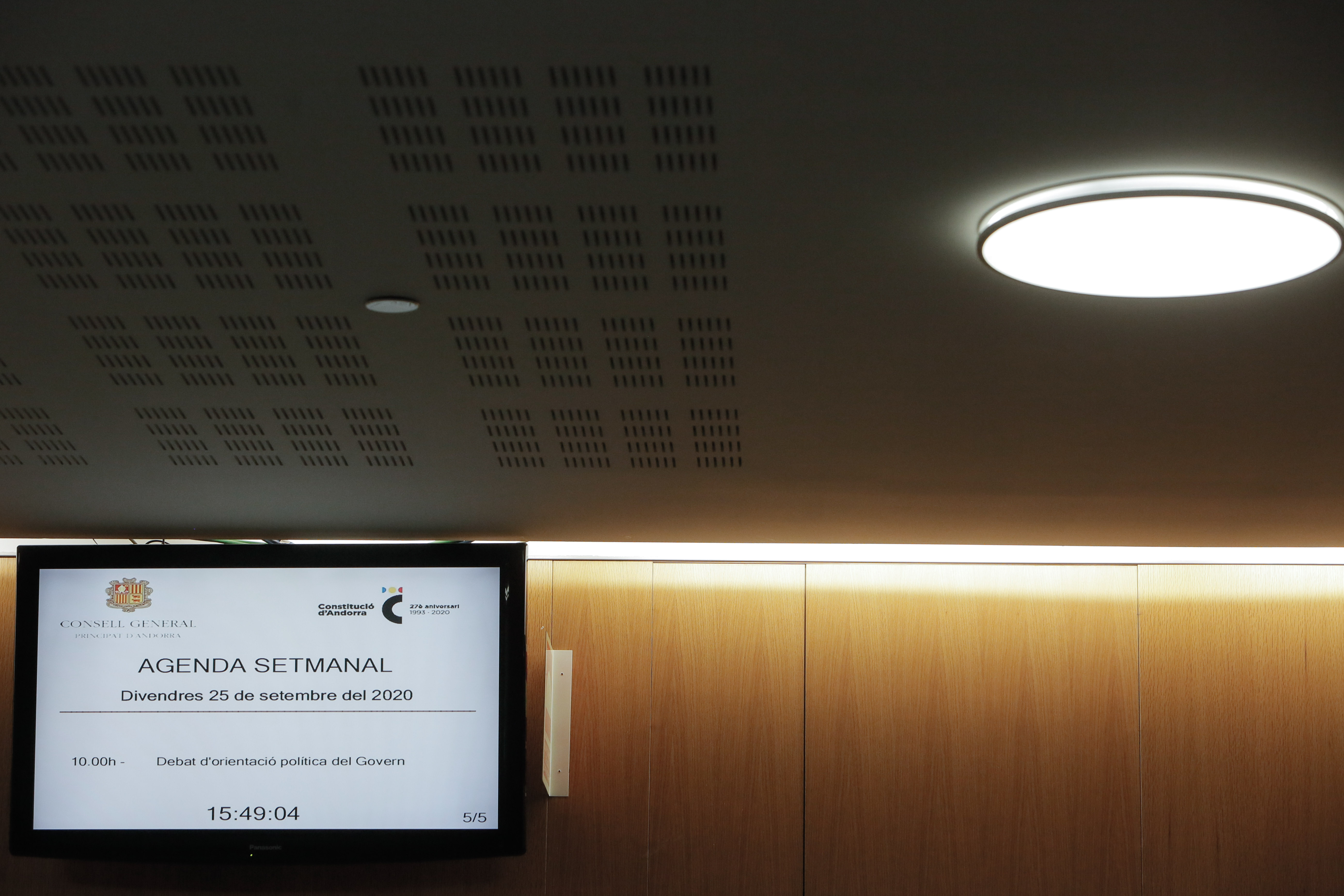 Discurs del cap de Govern al Debat sobre l'Orientació Política 2020