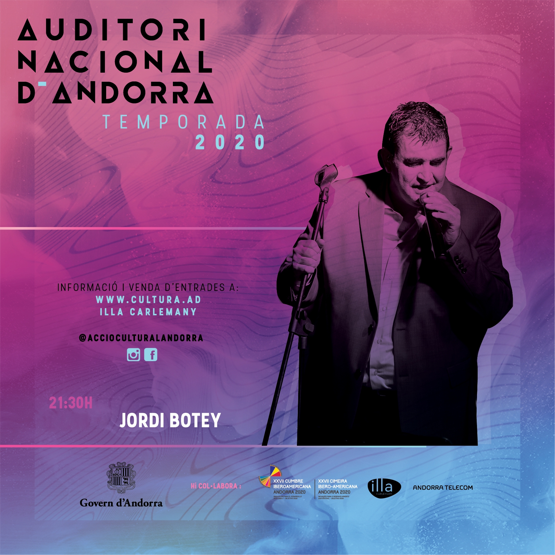Entrades a la venda per al concert de Jordi Botey, en el marc de la Temporada 2020 de l’Auditori Nacional
