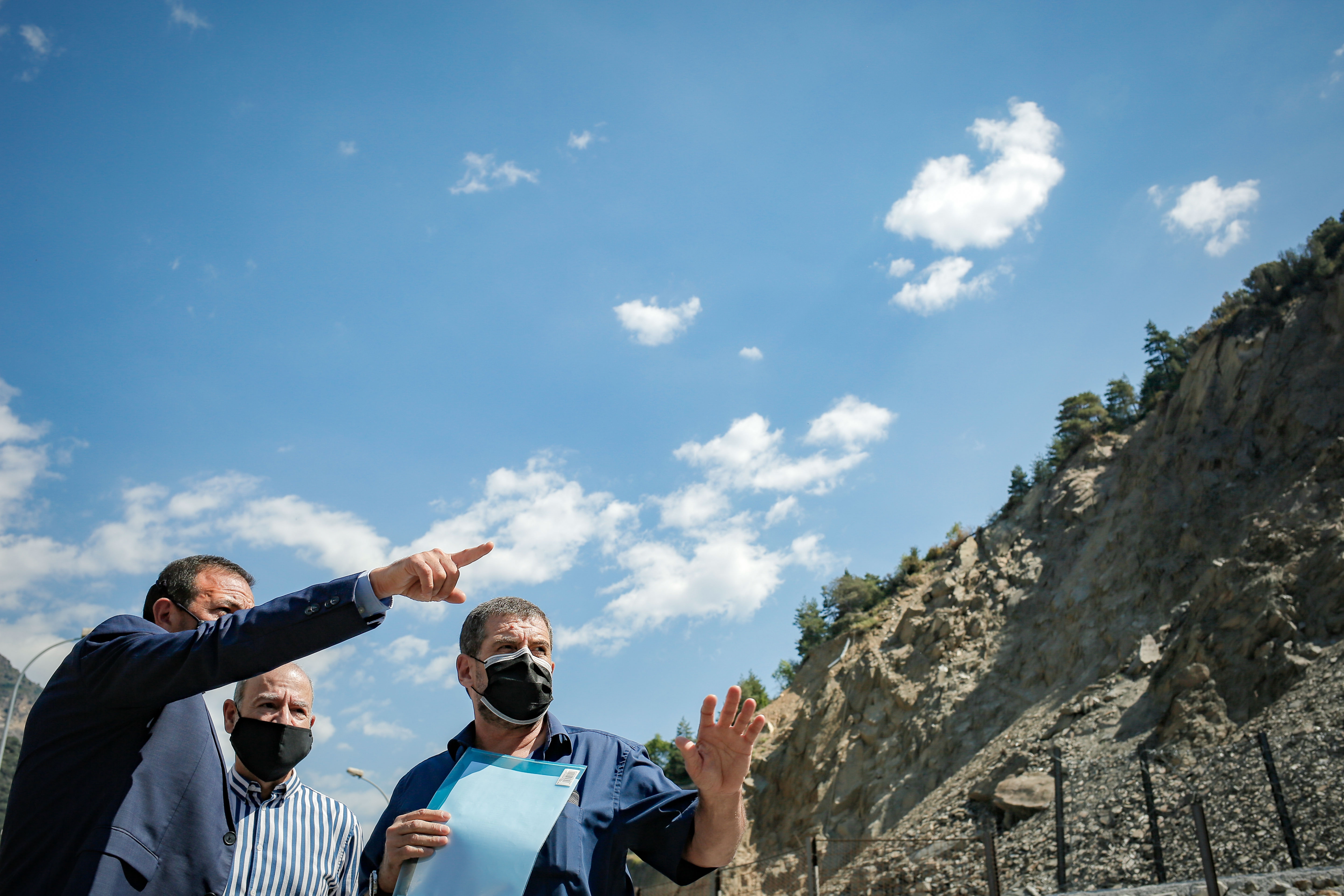 La primera fase del treballs definitius de protecció i estabilització de la zona de la Portalada a la CG-1 s’inicien a finals d’agost