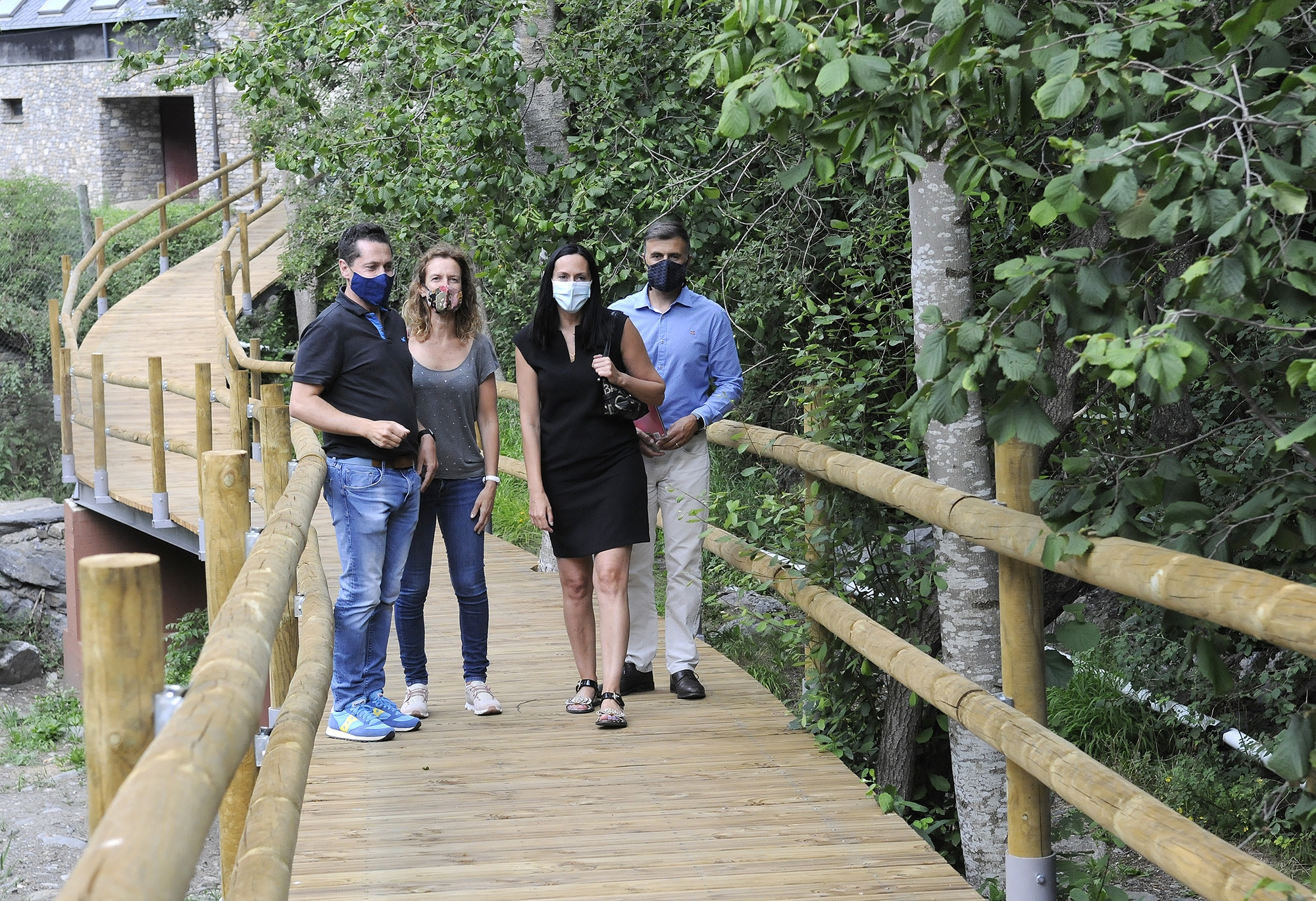 Calvó i Molné inauguren la fase IV del camí ral de la Massana