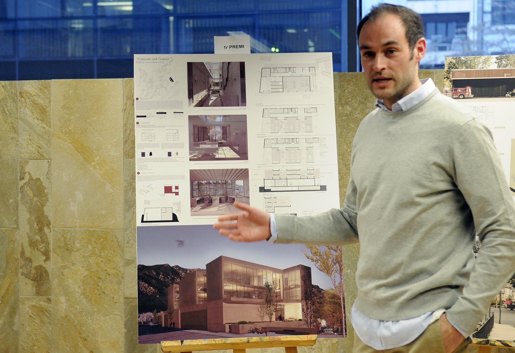 El projecte ‘Connectats amb l’exterior’ d’Andreu Riba guanya el concurs d’idees pel nou edifici de serveis de Santa Coloma