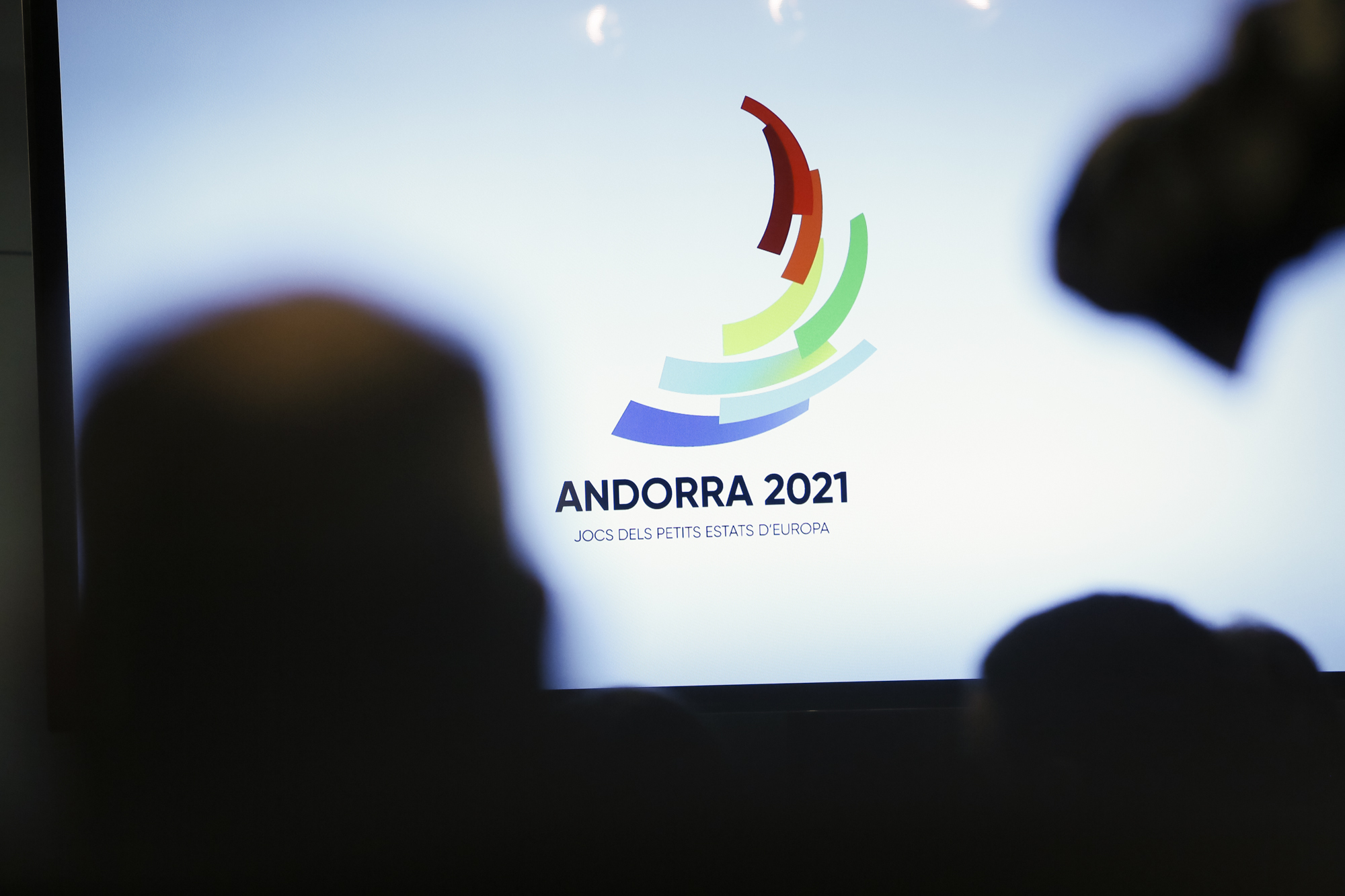 Xavier Espot i Jaume Martí presenten la imatge gràfica dels Jocs dels Petits Estats d’Europa que acollirà Andorra el 2021