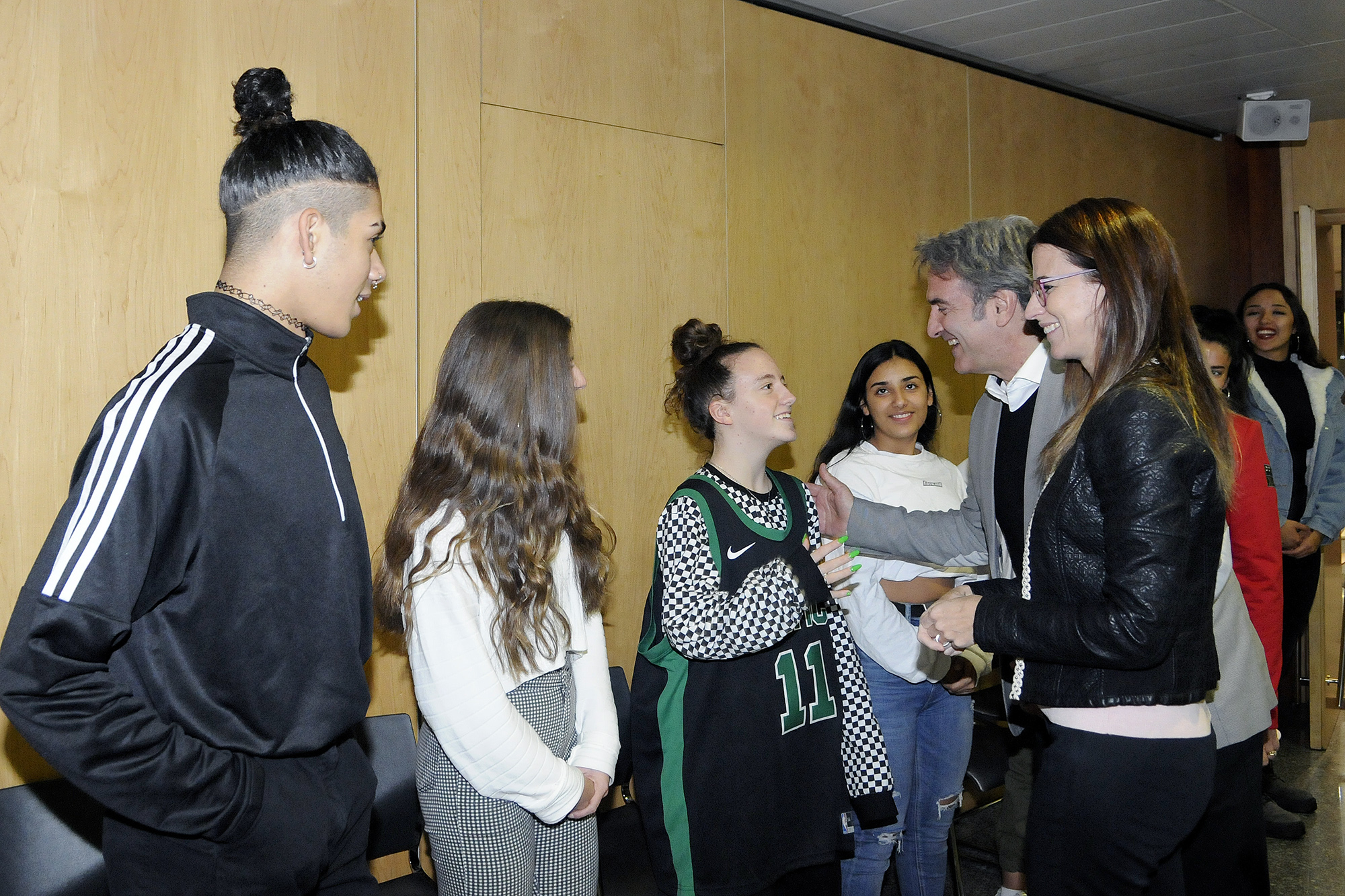 Recepció de Riva i Ruiz als ballarins de l’Escola TC Dansa, guanyadors i segons classificats del campionat del món d’Orlando 2019