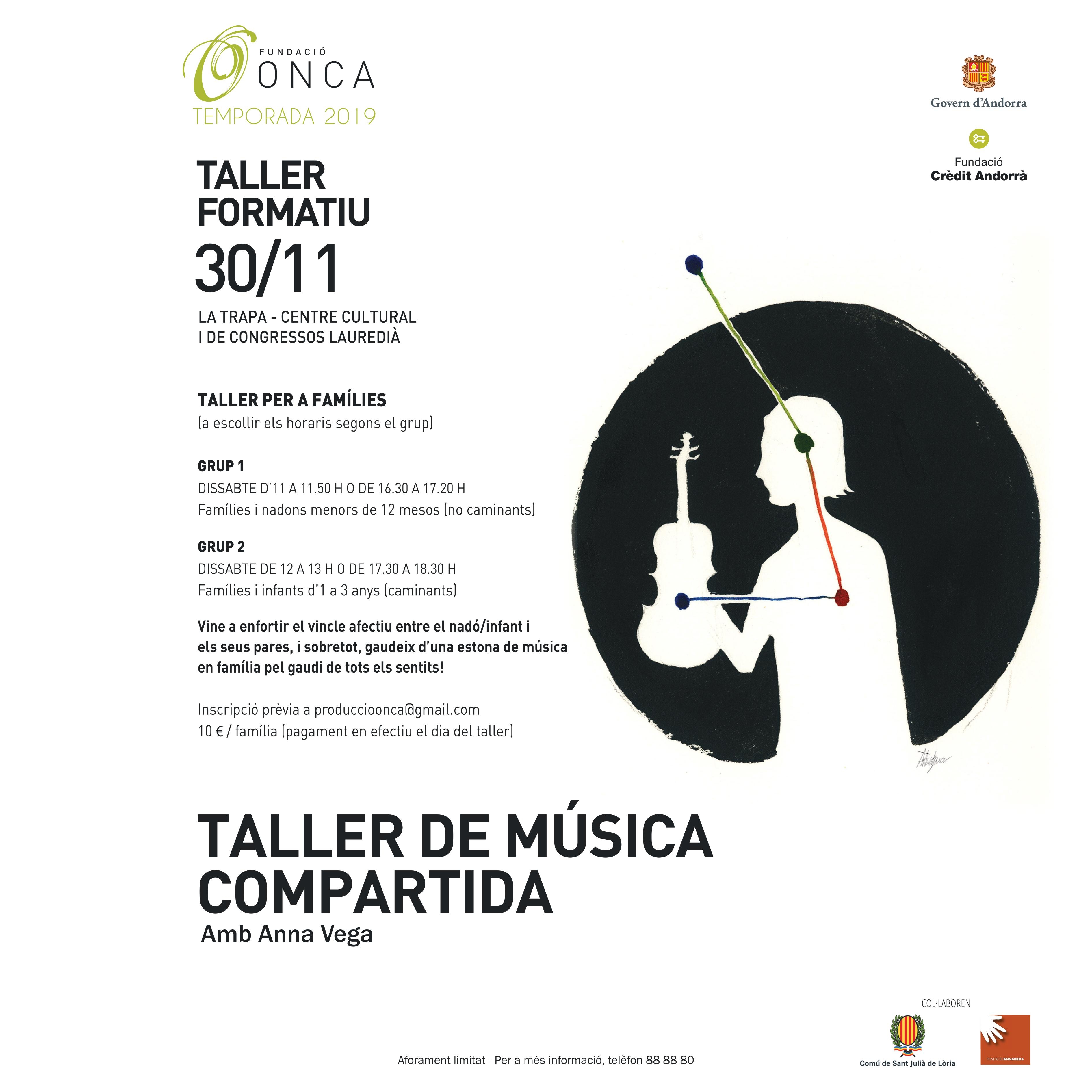 La Fundació ONCA ofereix el darrer taller creatiu de la temporada, a càrrec d’Anna Vega