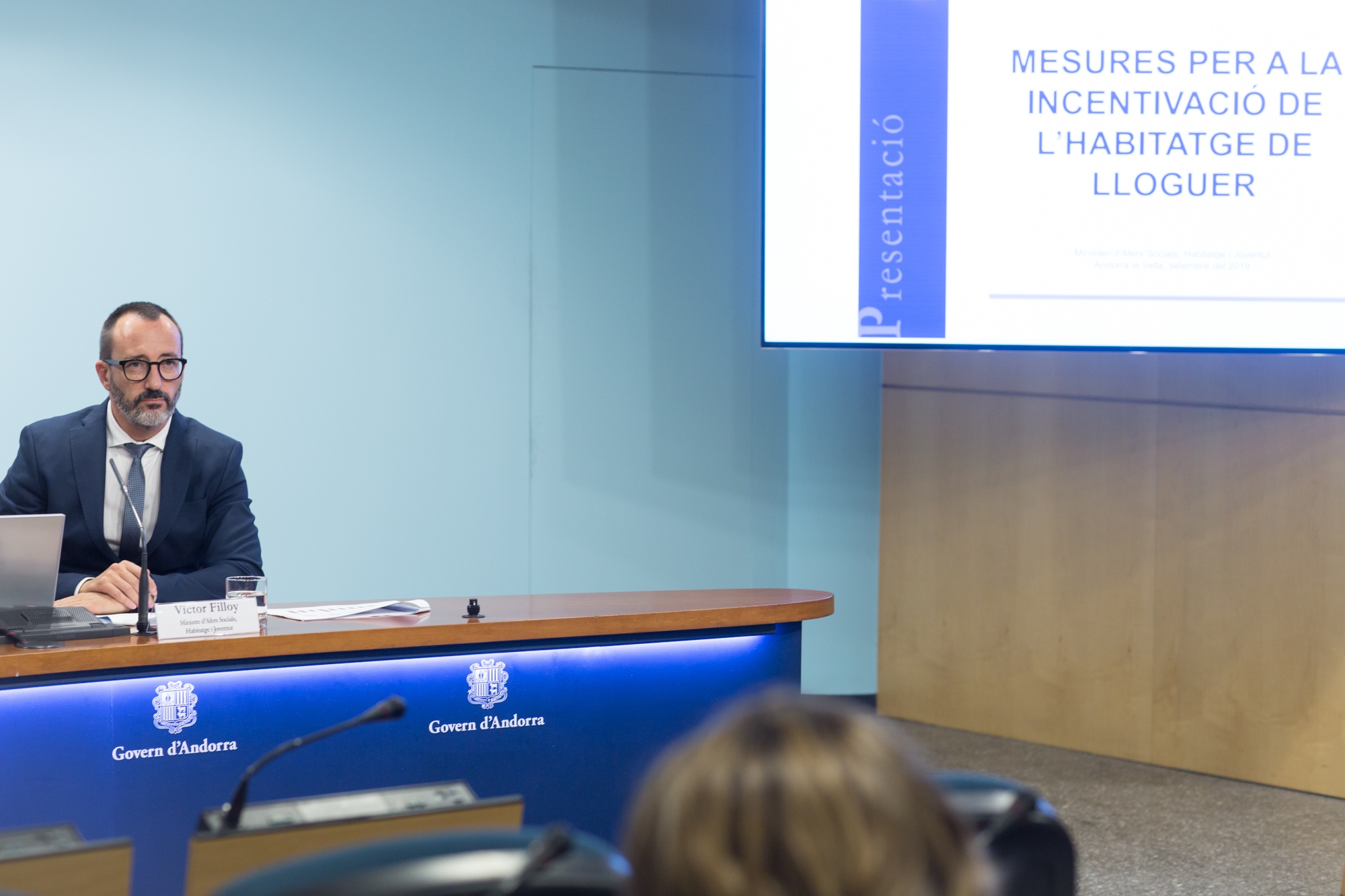 El ministre Filloy presenta les noves propostes del Pla Nacional per a l’Habitatge per respondre a la problemàtica dels lloguers