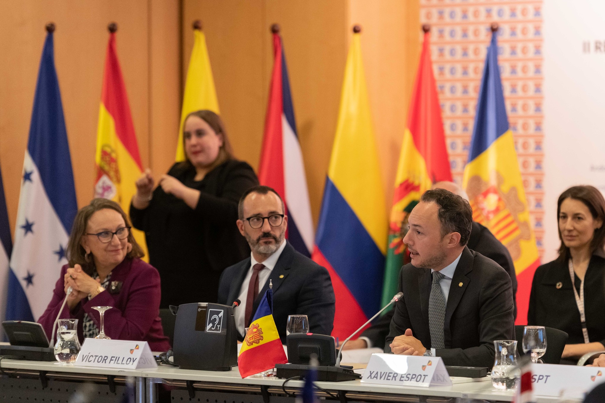 Xavier Espot, Víctor Filloy i Rebeca Grynspan inauguren la II Reunió Iberoamericana de Ministres d’Afers Socials a Andorra