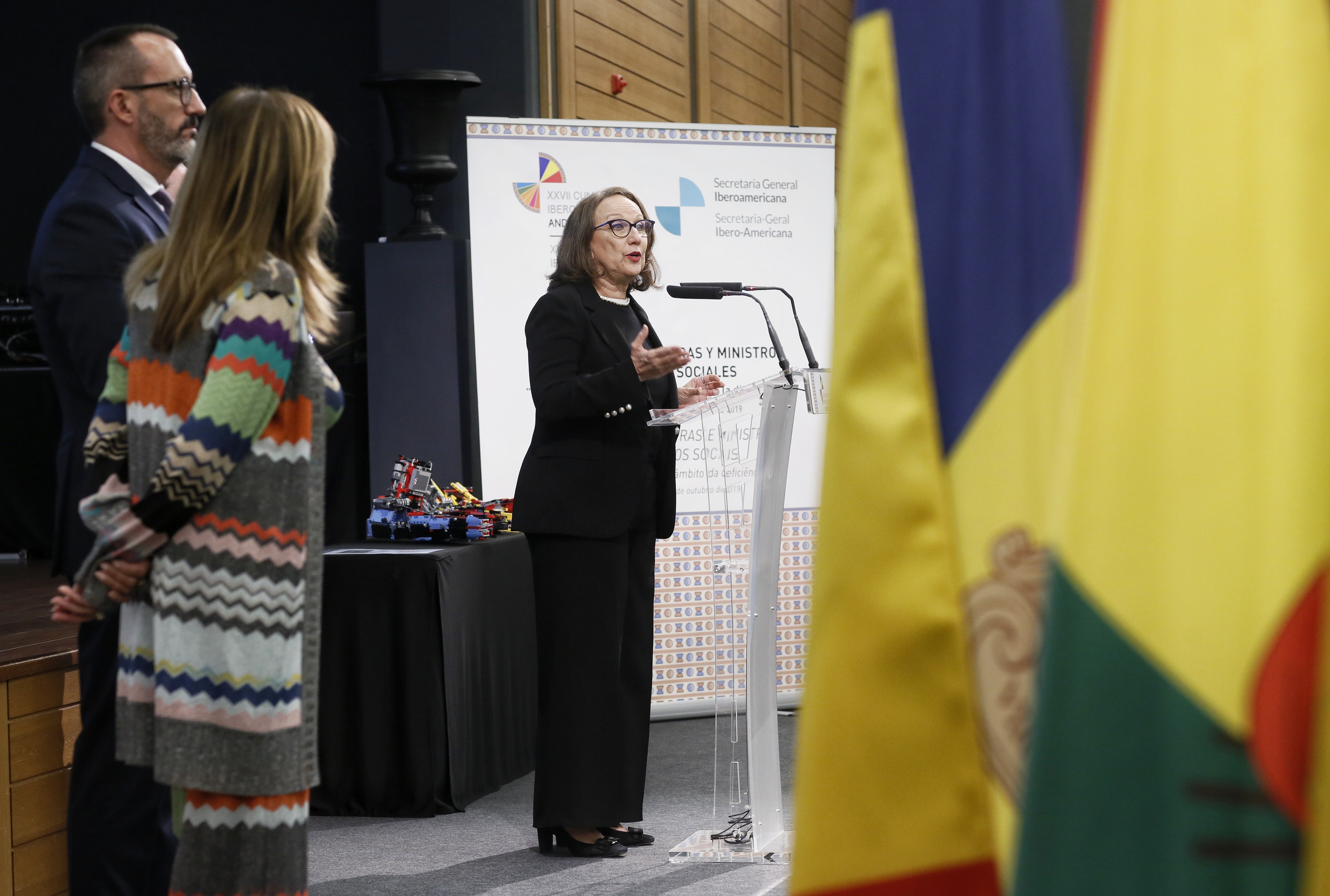 Filloy rep les delegacions dels països de la Comunitat Iberoamericana que participen en la II Reunió Iberoamericana de Ministres d’Afers Socials a Andorra