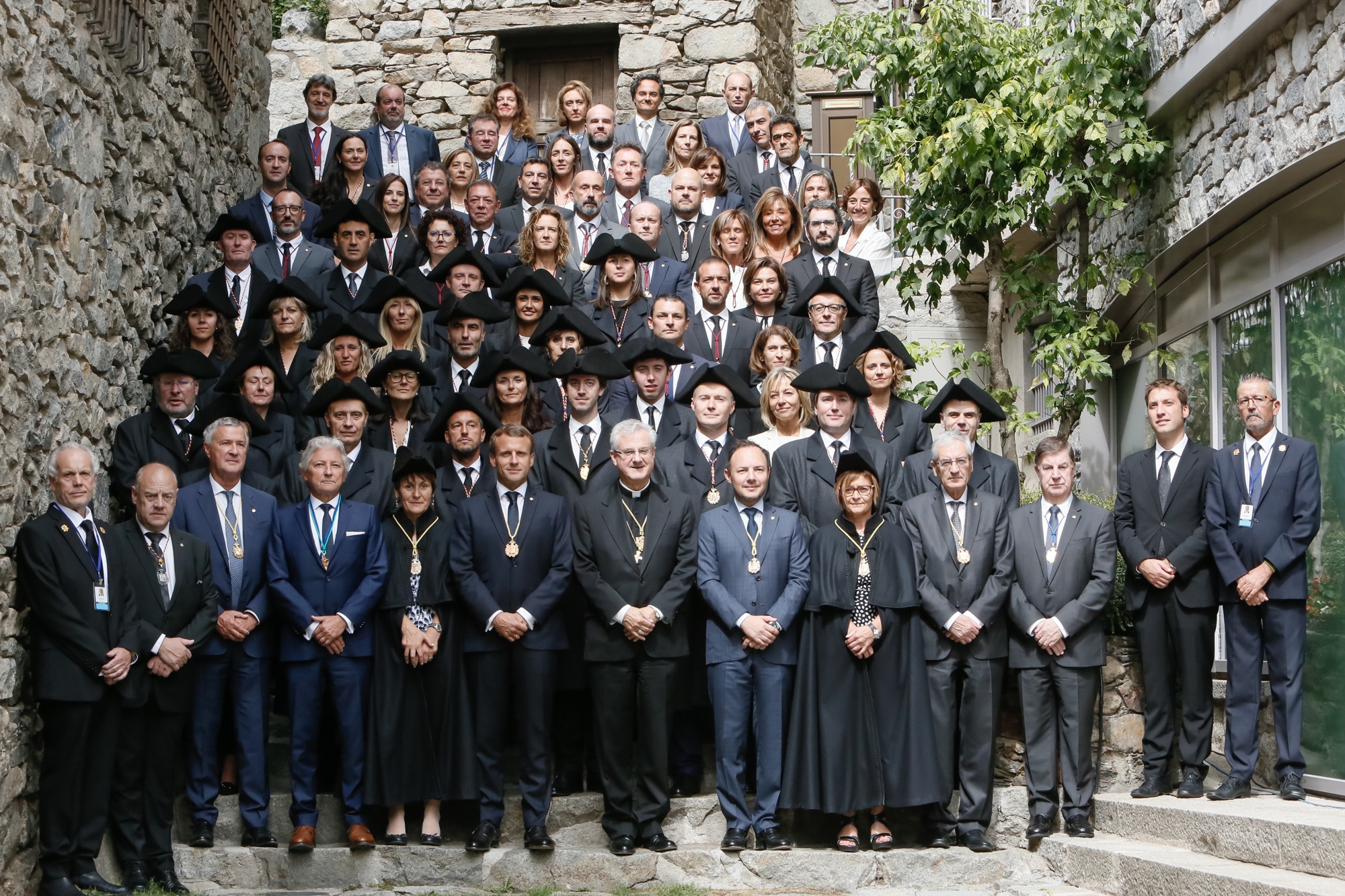 El copríncep Emmanuel Macron inicia la seva primera visita oficial a Andorra acompanyat pel cap de Govern