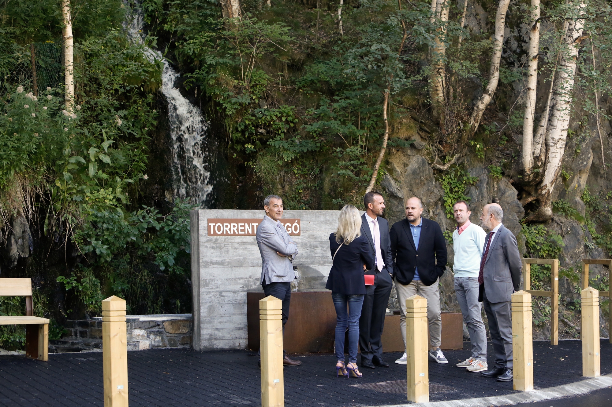 El ministre Jordi Torres presenta la nova imatge de l’àrea de repòs del Torrent Pregó