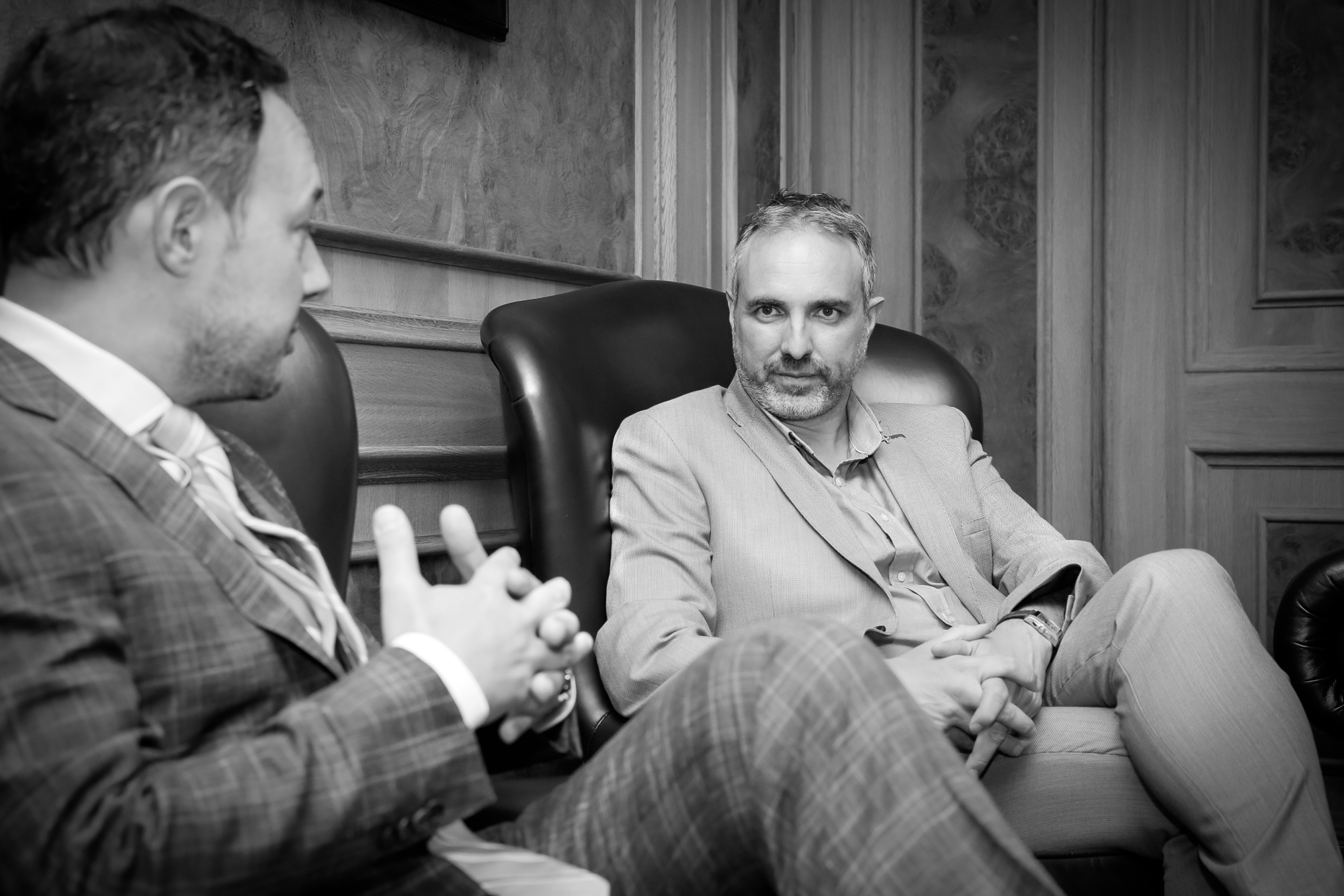 Xavier Espot rep l’alcalde de la Seu d’Urgell, Jordi Fàbrega