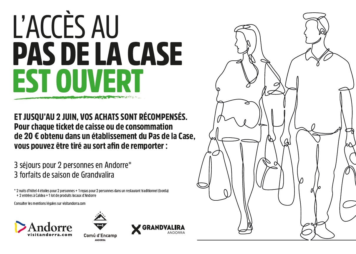 Andorra Turisme posa en marxa una campanya per informar de la reobertura de la RN22 i atreure turistes al Pas de Casa