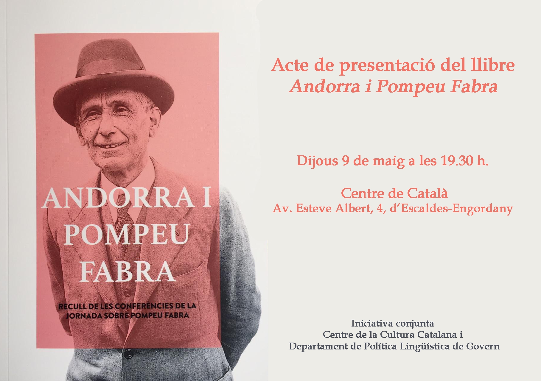 Es presenta el volum “Andorra i Pompeu Fabra”