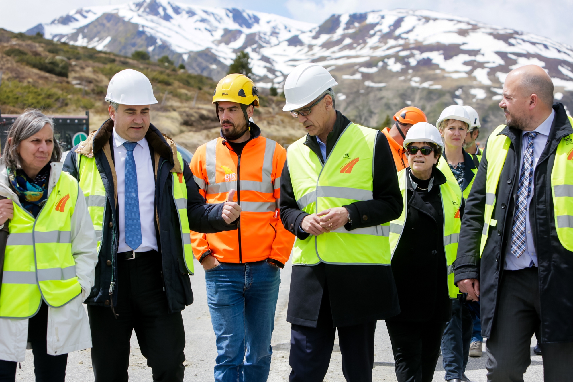 Autoritats franceses i andorranes fan el punt de l’evolució de les intervencions a la carretera RN22