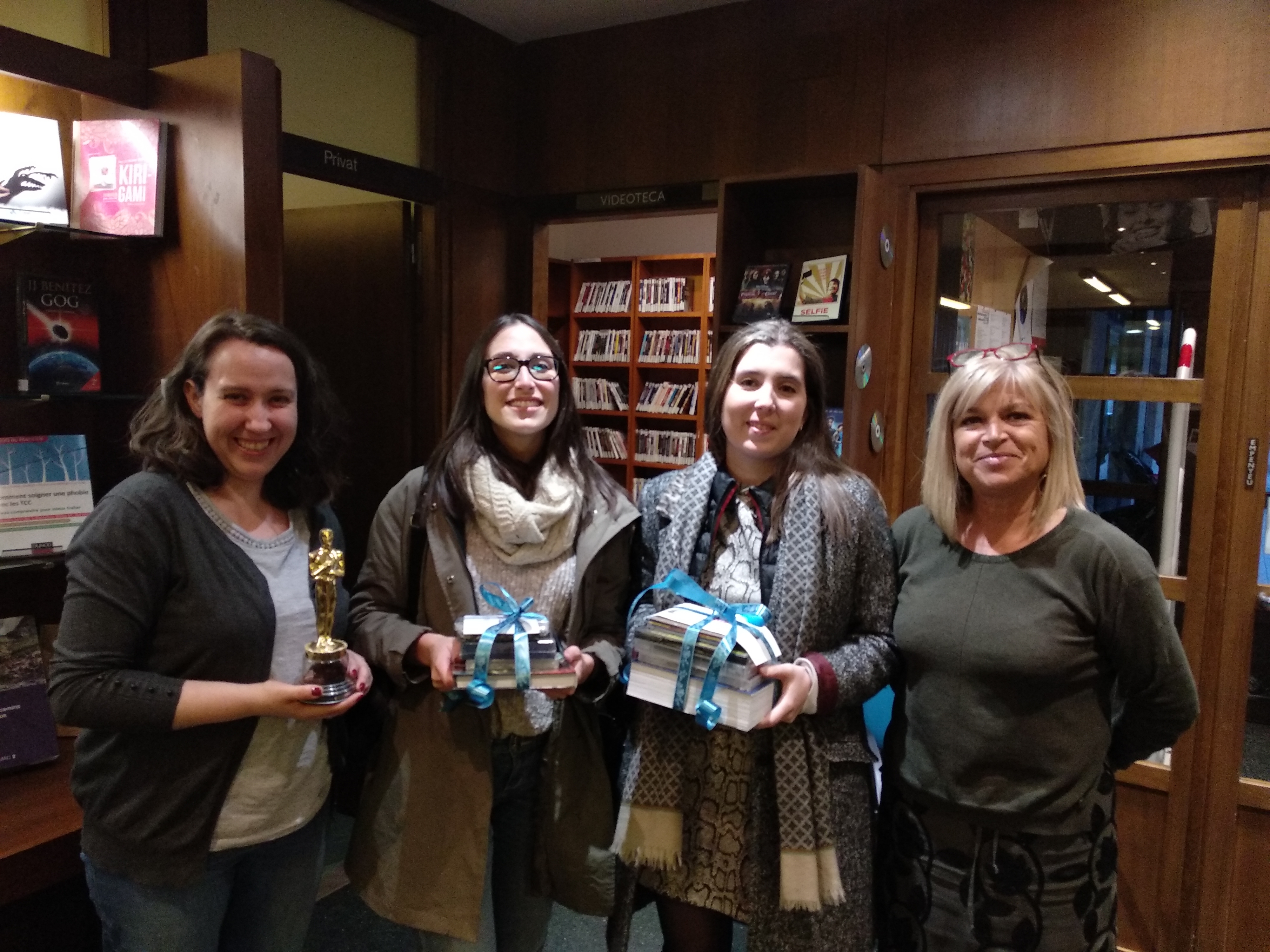 Miquel Pagès, Aida Garnica i Georgina Lladós, guanyadors del Concurs dels Oscar 2019 de la Biblioteca Nacional