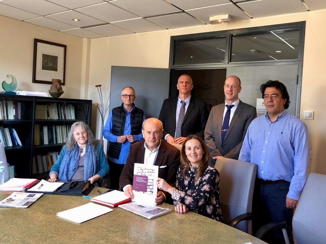 Gelabert tracta amb el maire de Foix i el president del Consell Departamental de l'Arieja la candidatura a la UNESCO